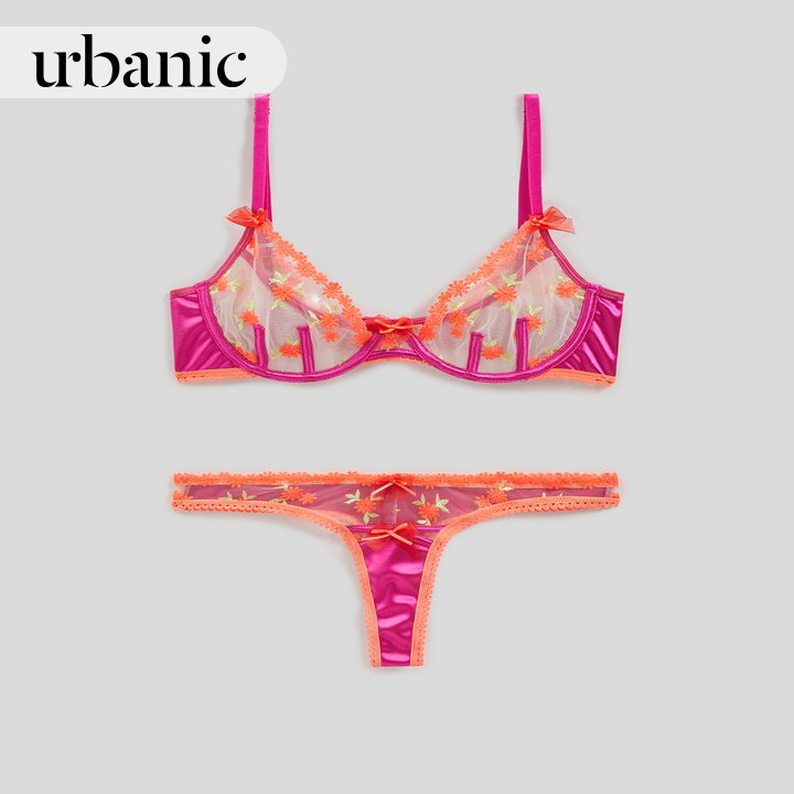 Lace Embroidered Lingerie Set Urbanic Most Favourite