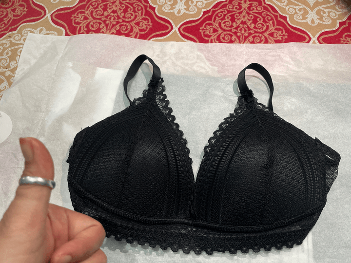 Padded Push Up Bra With Lace Trim
