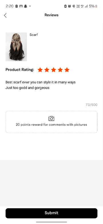 Customer review photo