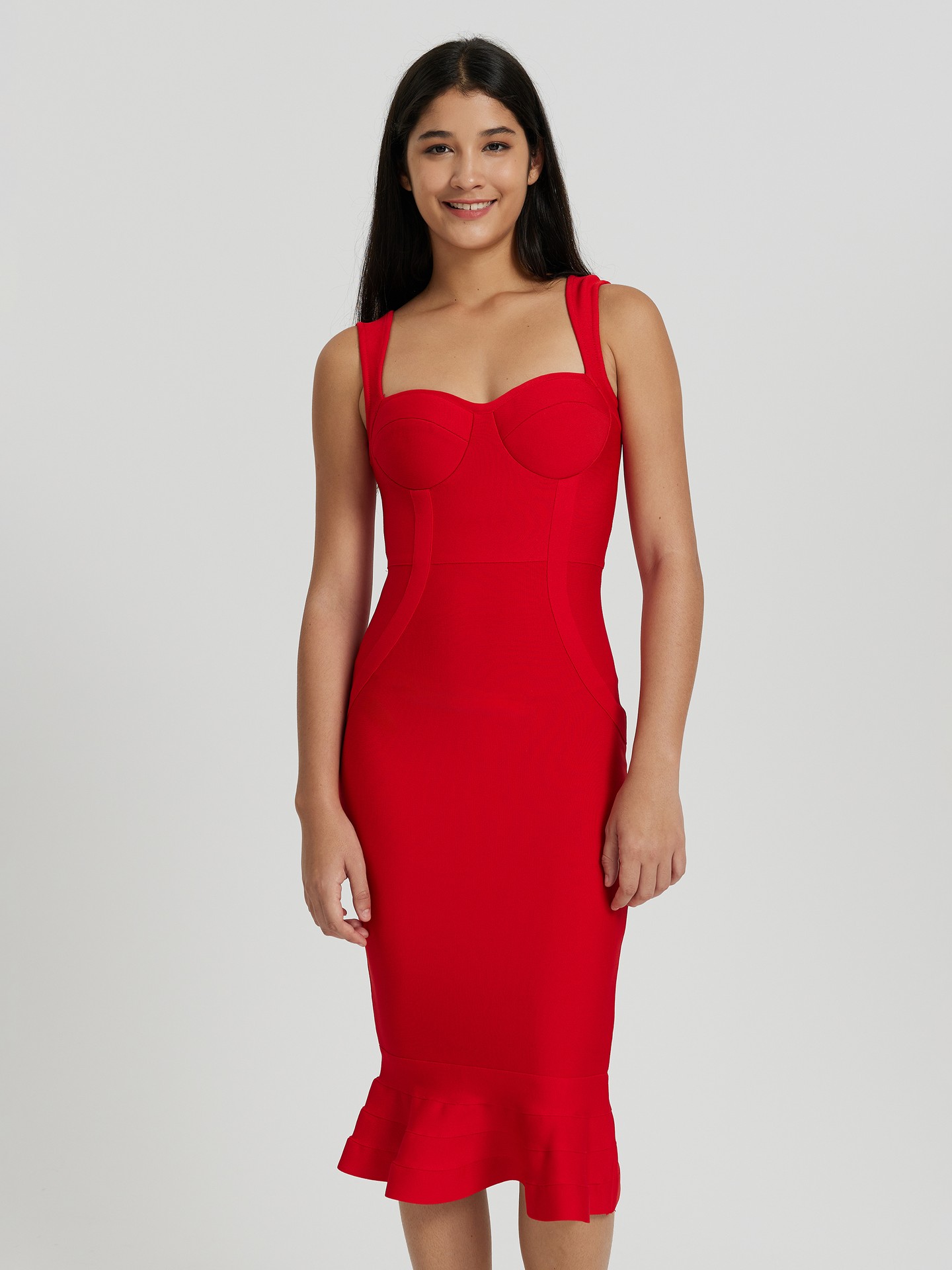 Ruffle Bodycon Dress