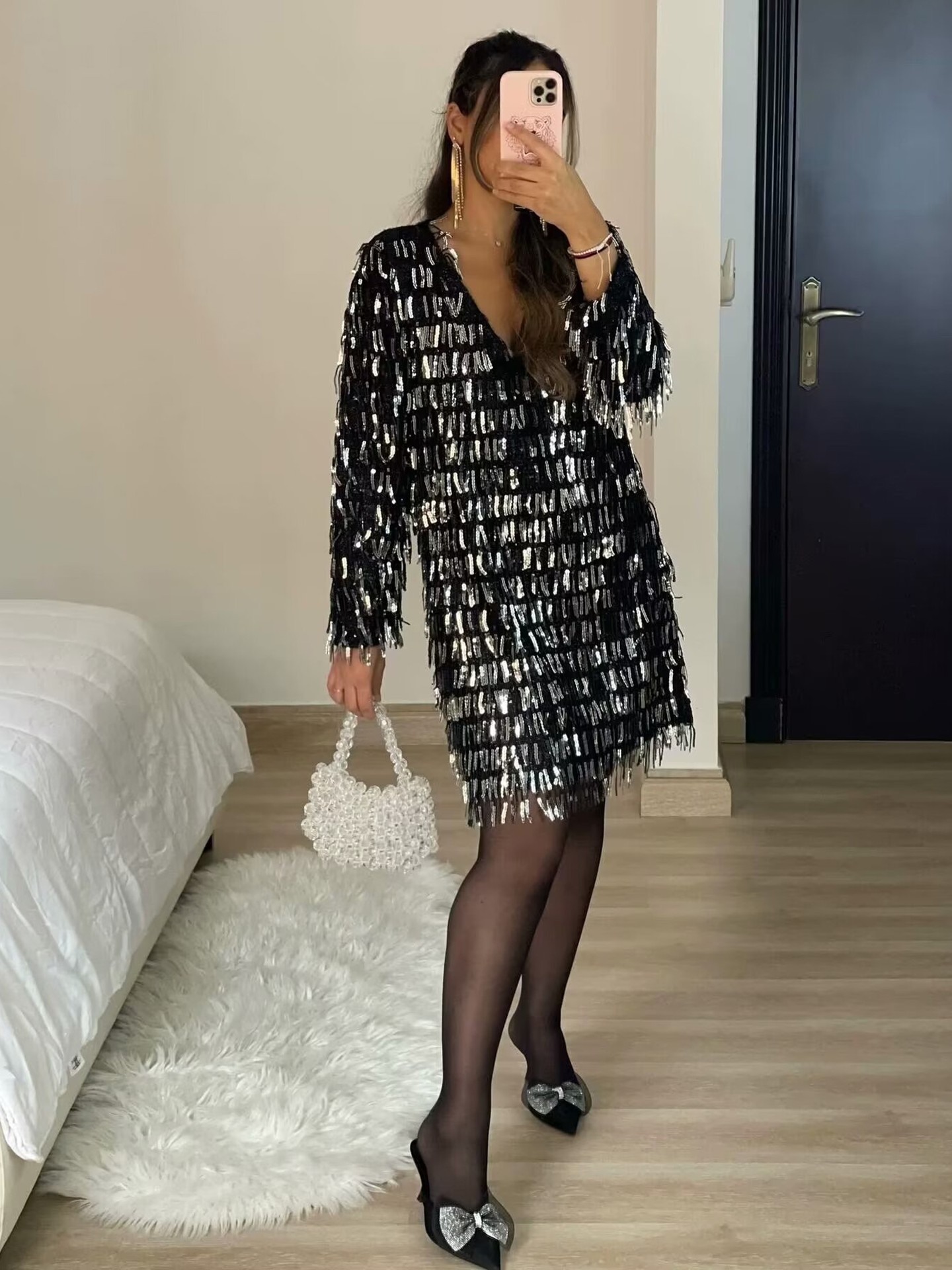 Fringed Cocktail Dress