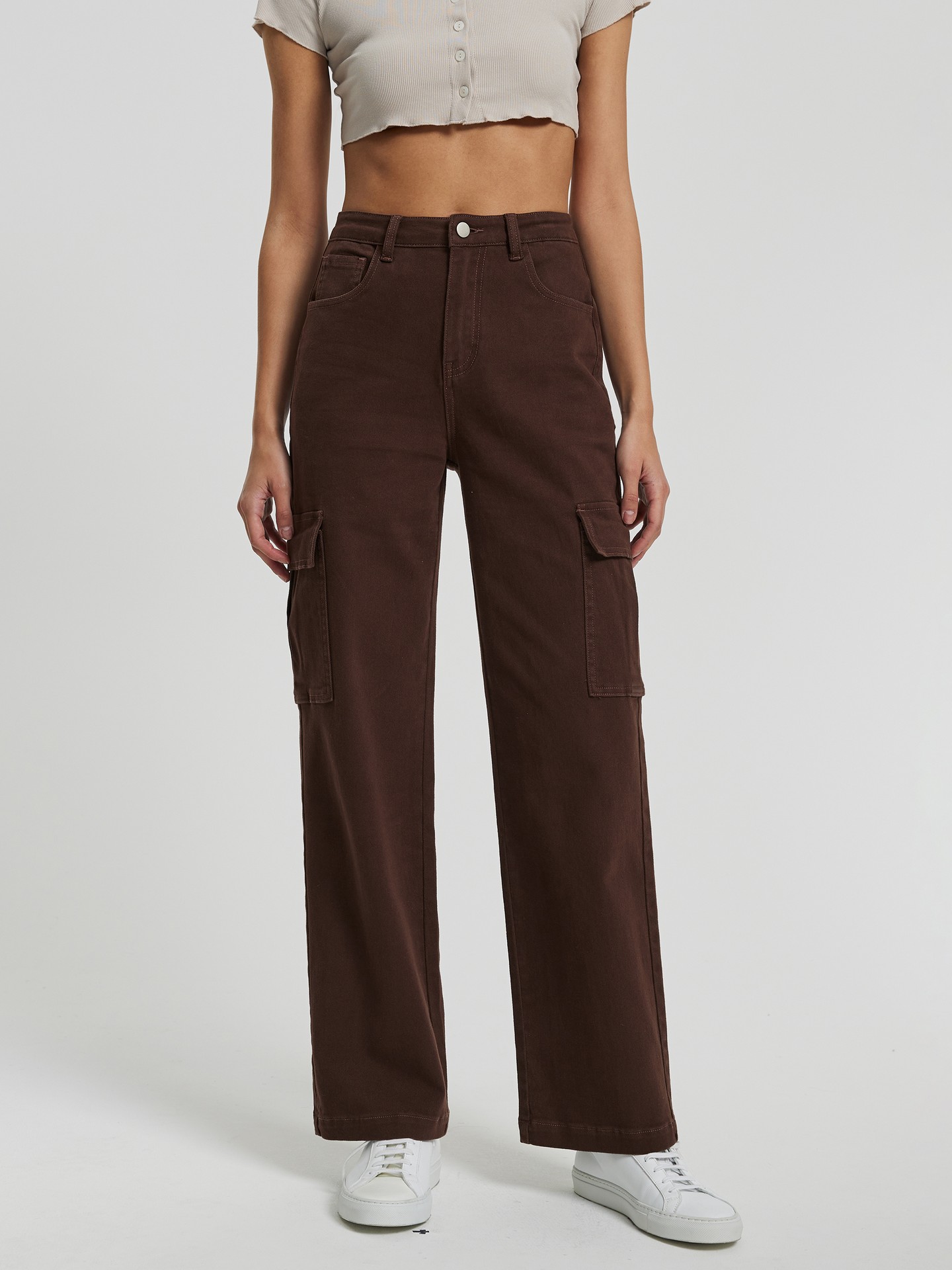 URBANIC Women Brown Pocket Wide Leg Jeans Price in India, Full  Specifications & Offers