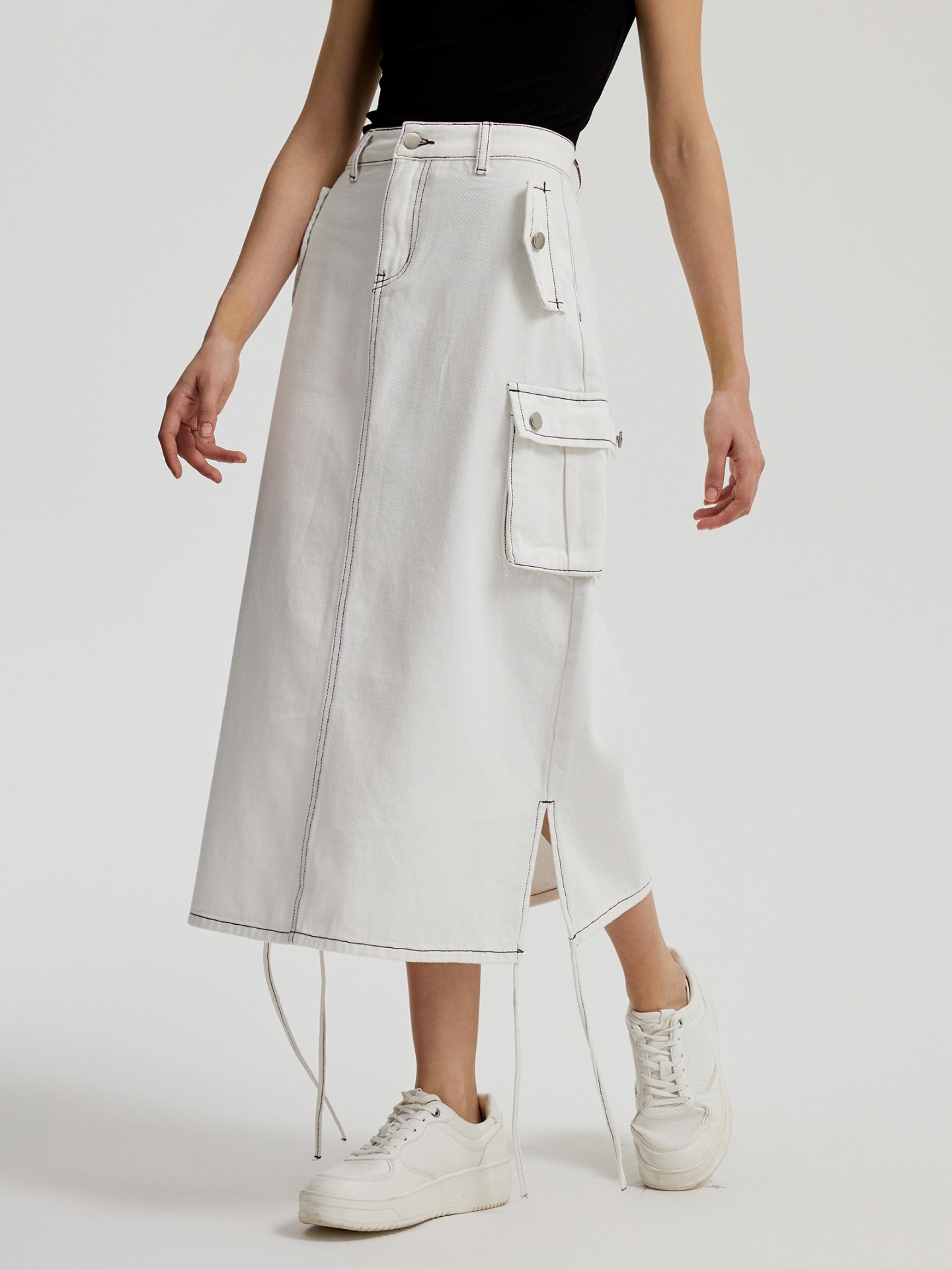 Topshop cargo denim outlet skirt