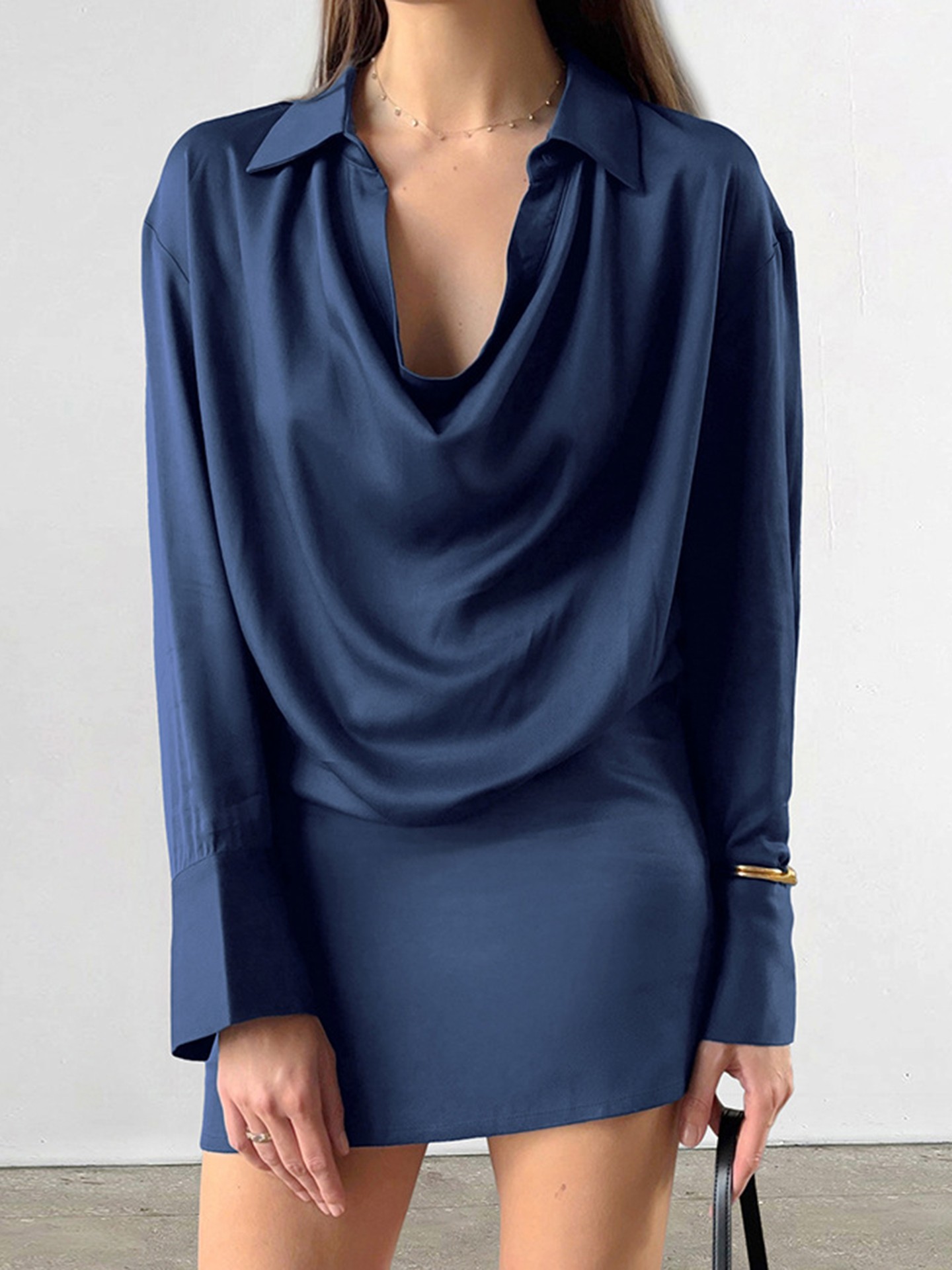 Draped Cocktail Dress