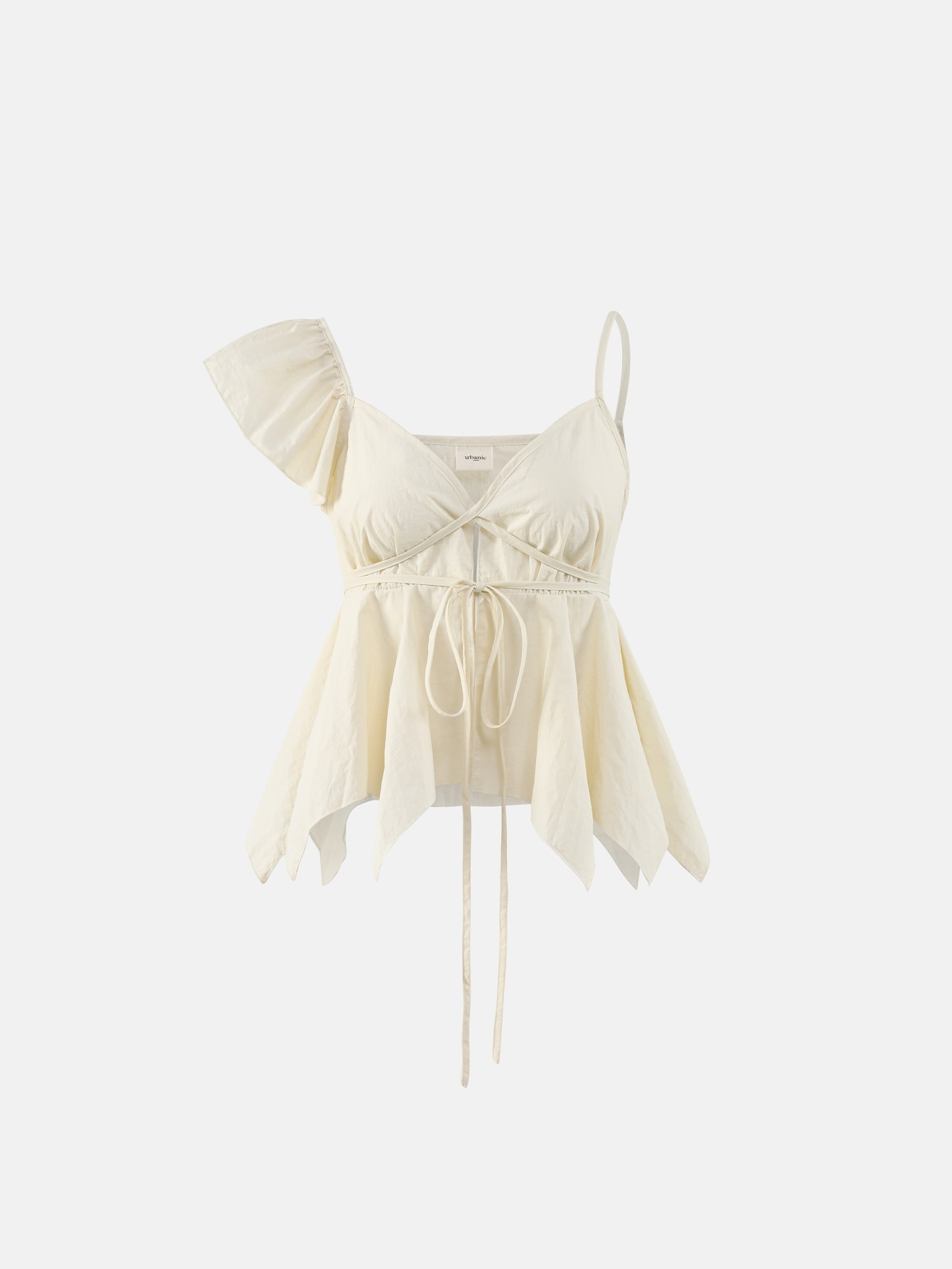 Asymmetric Top with Ruffles