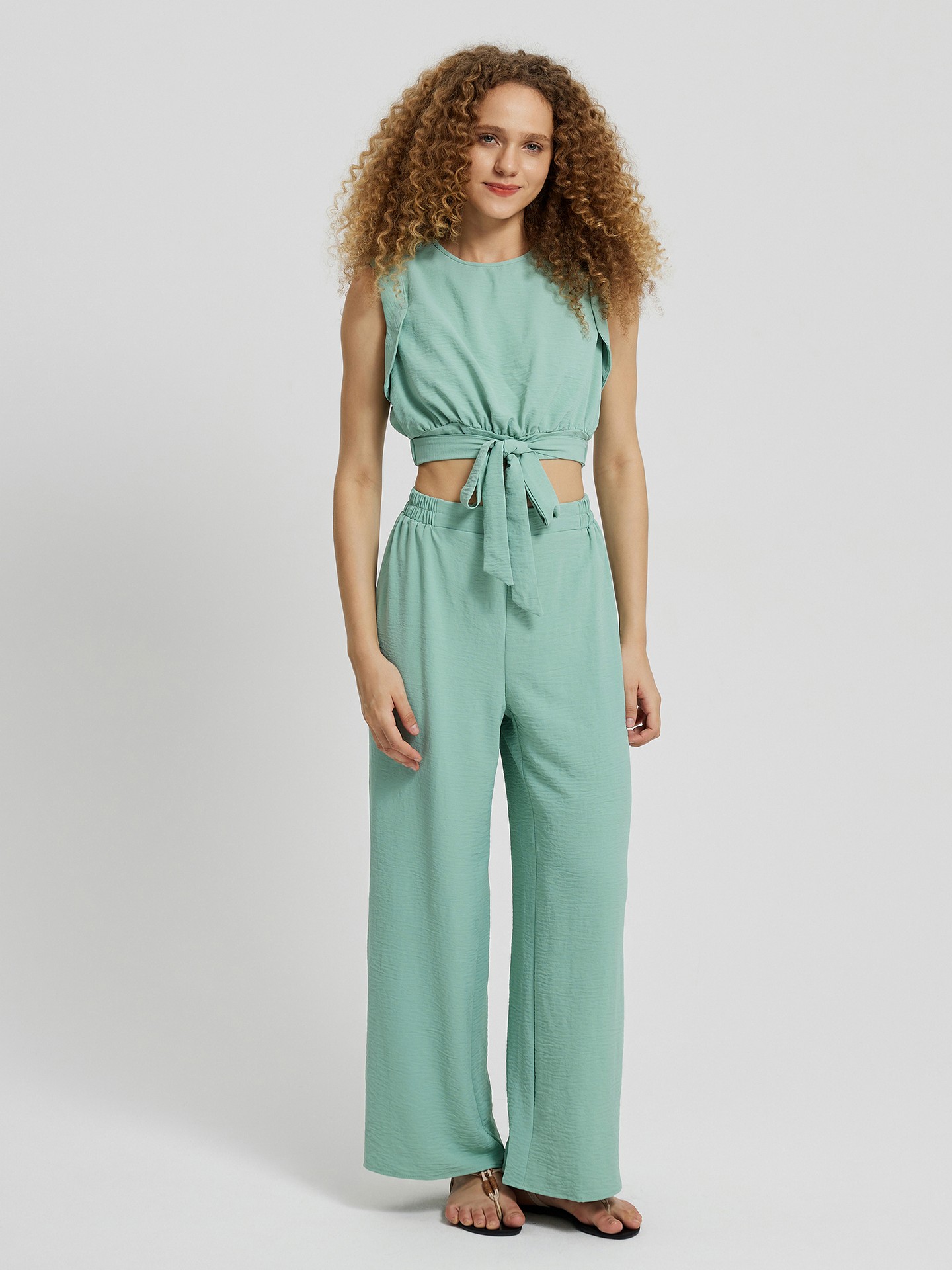 Knitted Top And Trousers Co-ord Set