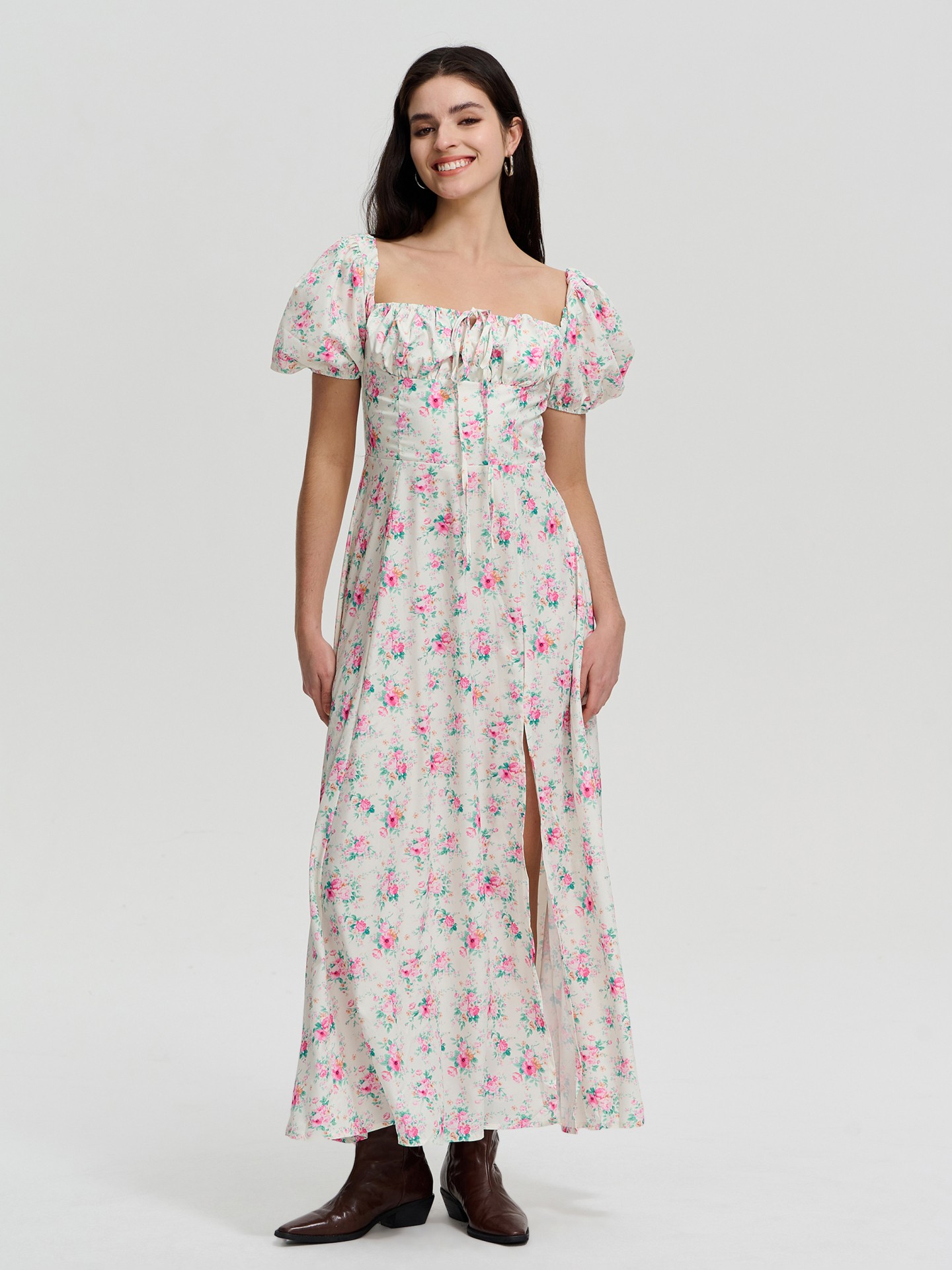Slit A-Line Dress