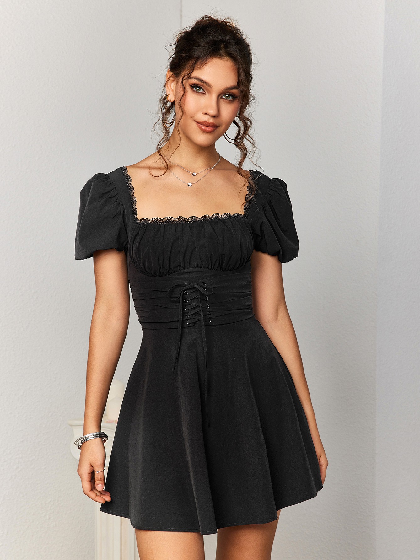 Drawstring Cocktail Dress