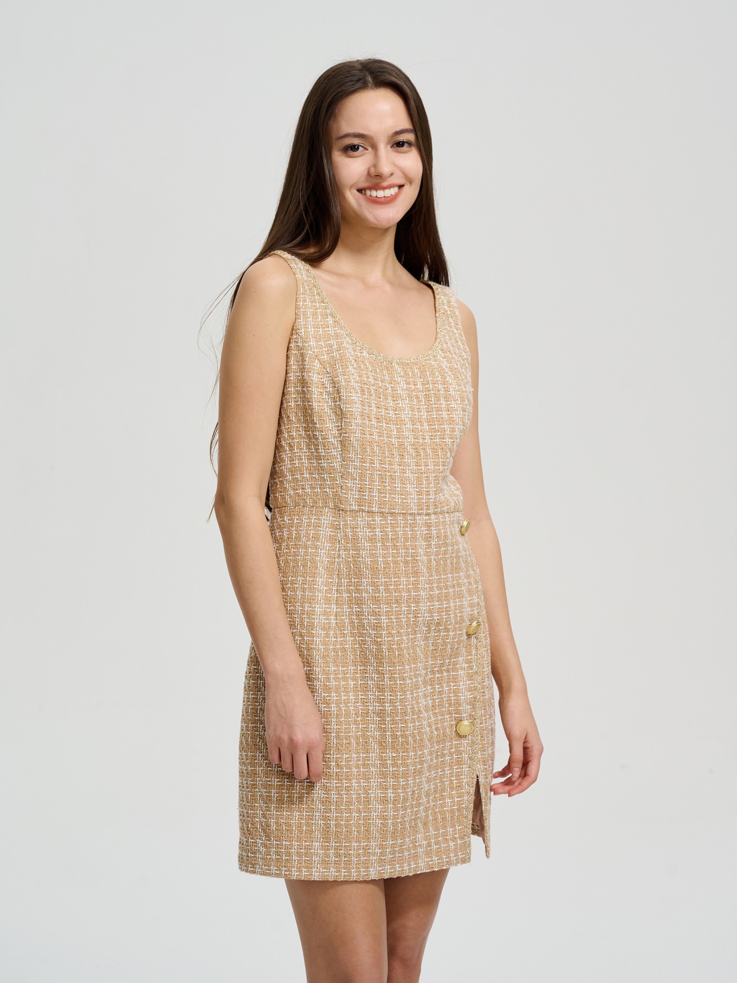 Slit A-Line Dress