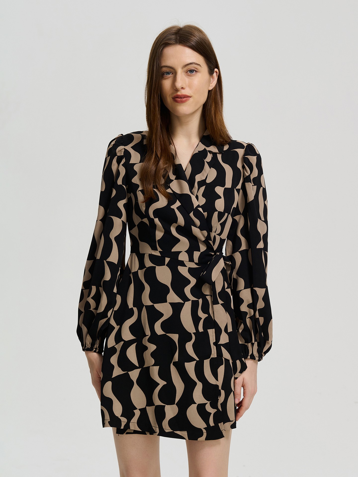Color block a line dress hotsell