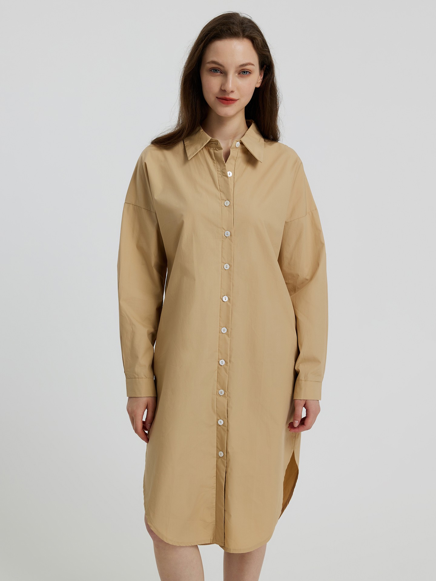 Midi Cotton Shirt Dress