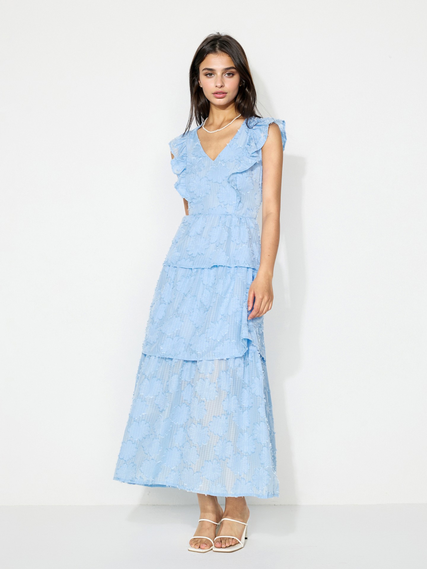 Ruffle A-Line Dress
