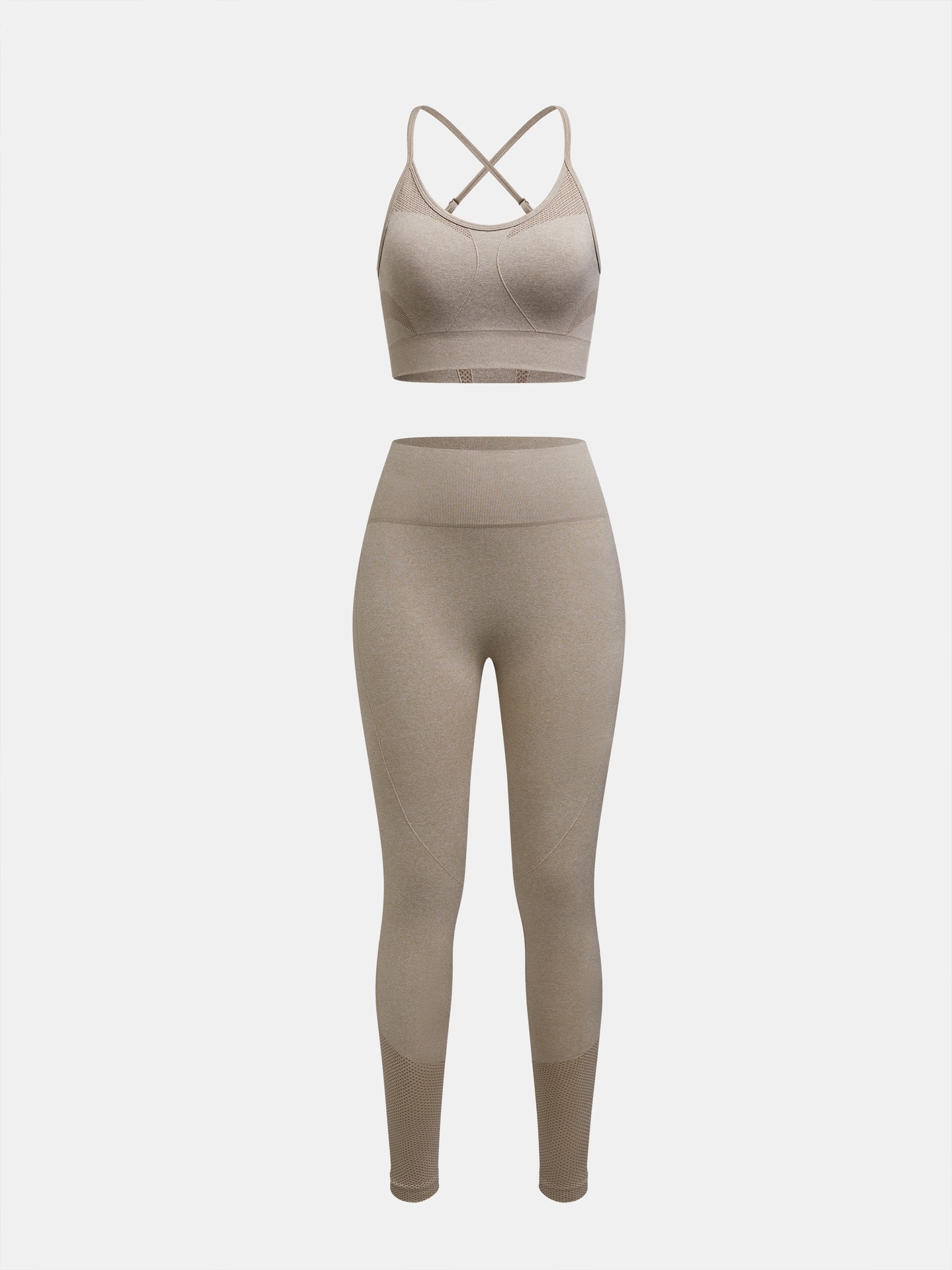 Gymshark Flex High Waisted Leggings - Grey/Pink XS