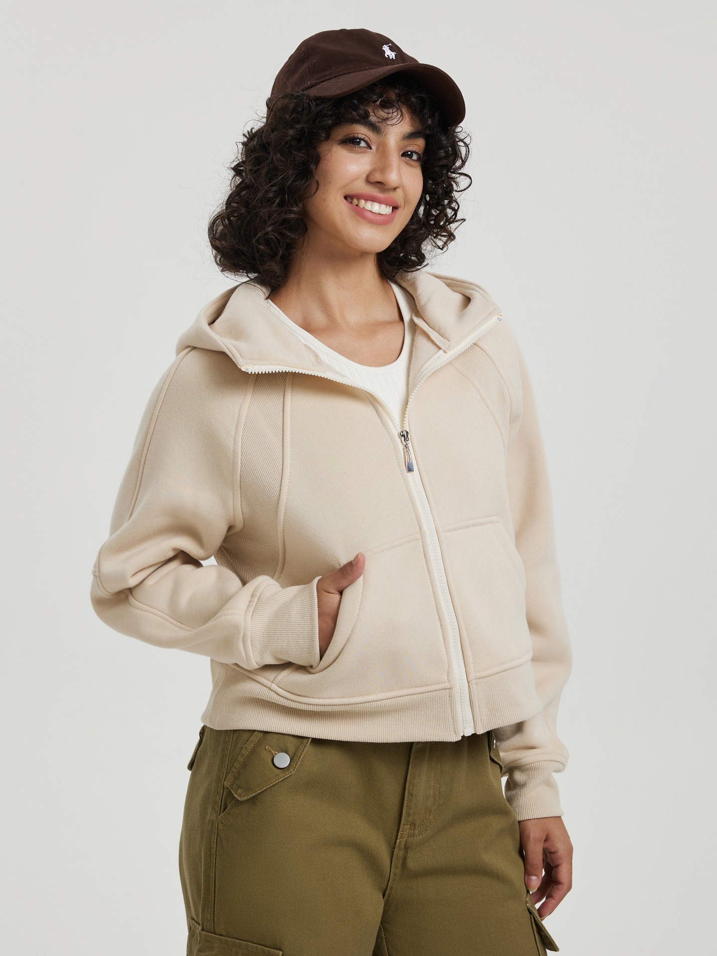 Clio Zippered Hoodie for Women