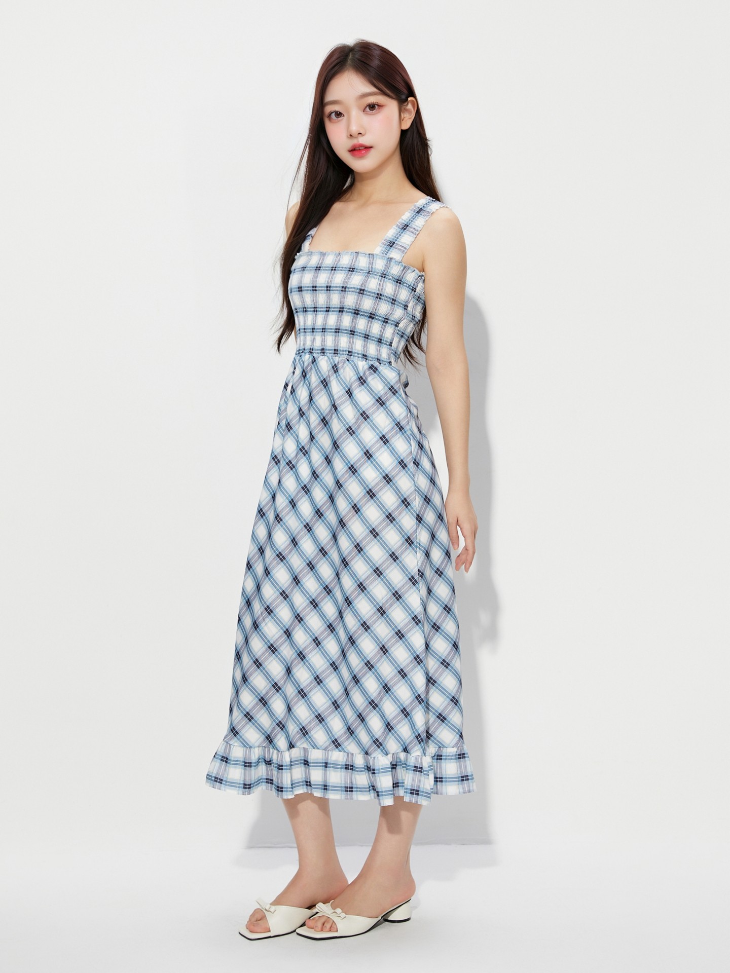 Lettuce trim A-Line Dress