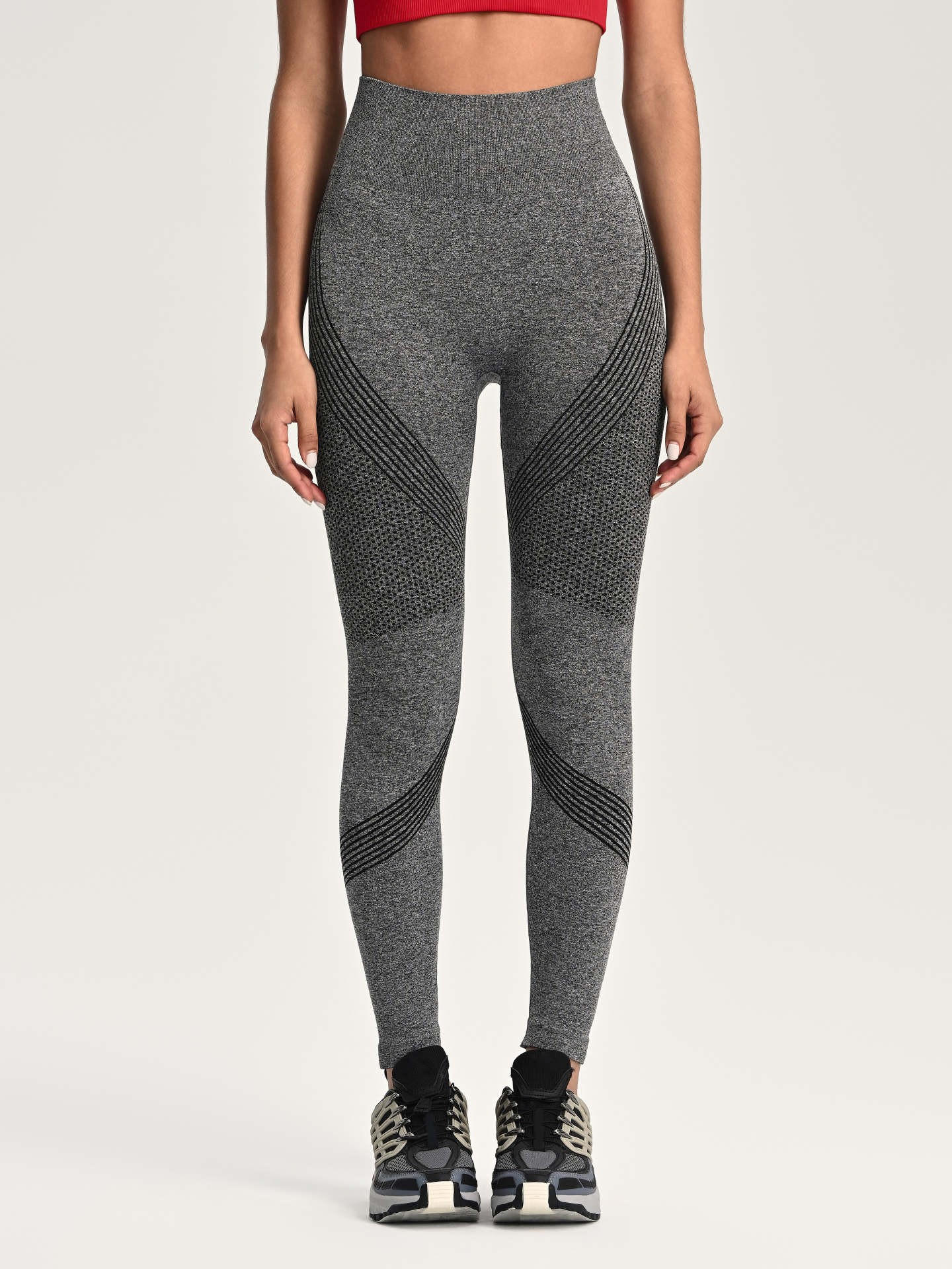 Gray 2025 patterned leggings