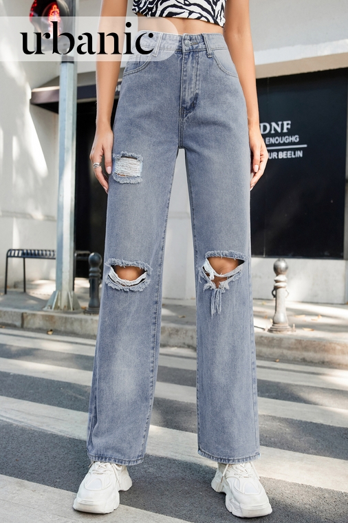 I Fashion and Lifestyle I Shop Online Ripped Straight Leg