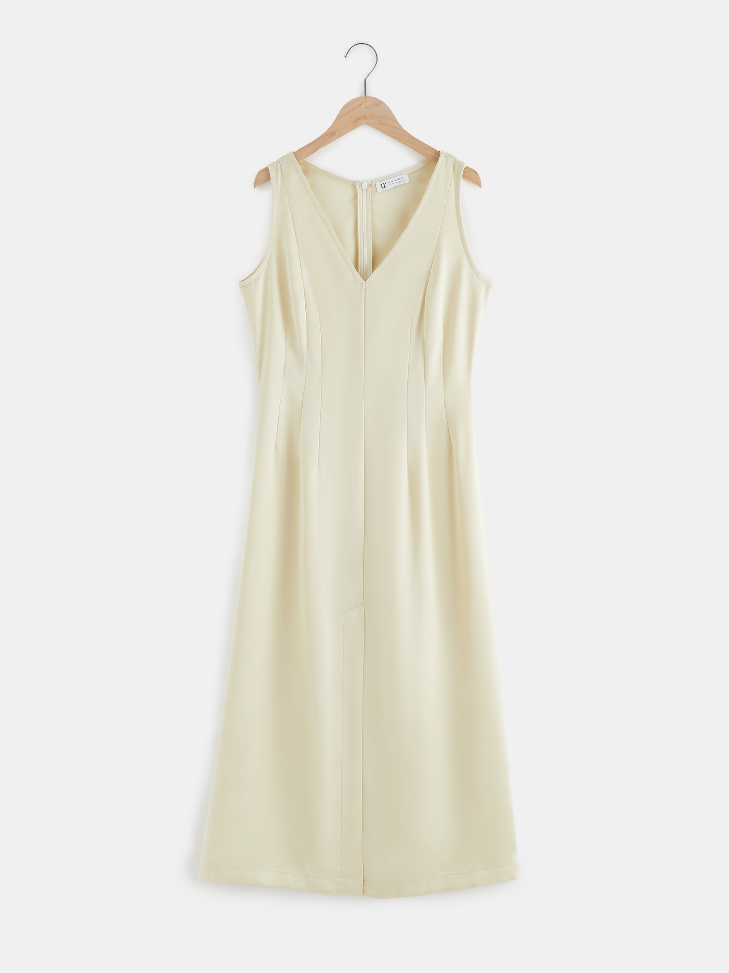 Satin A-Line Midi Dress