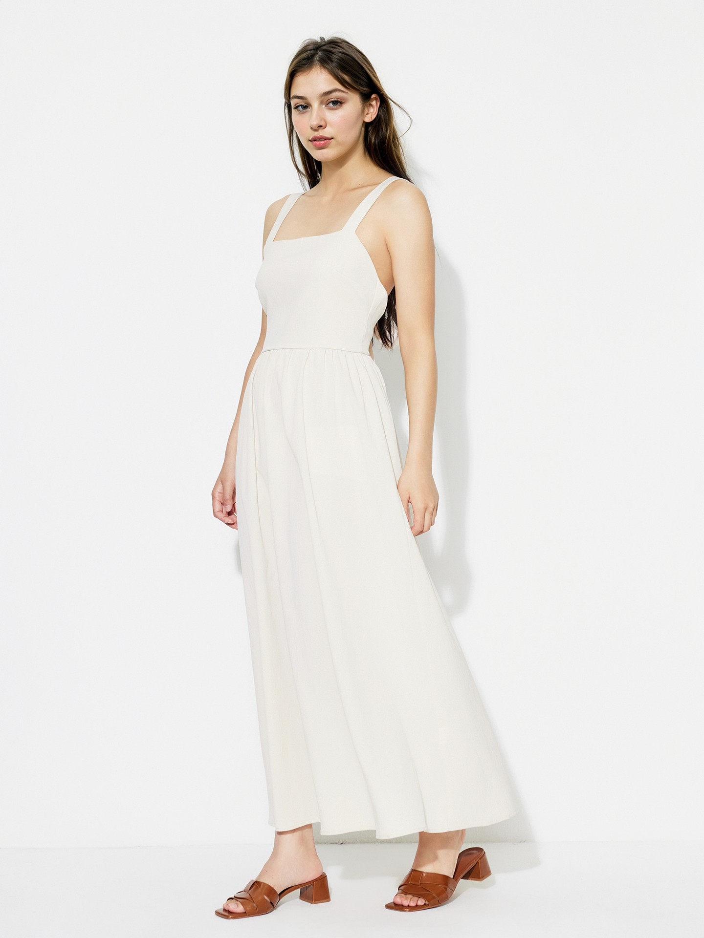 Draped A-Line Dress