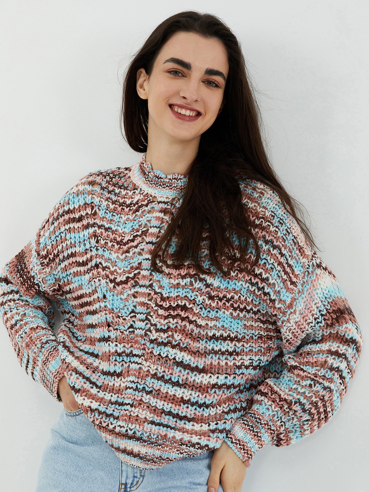 Ombre Print Knit Pullover丨Urbanic