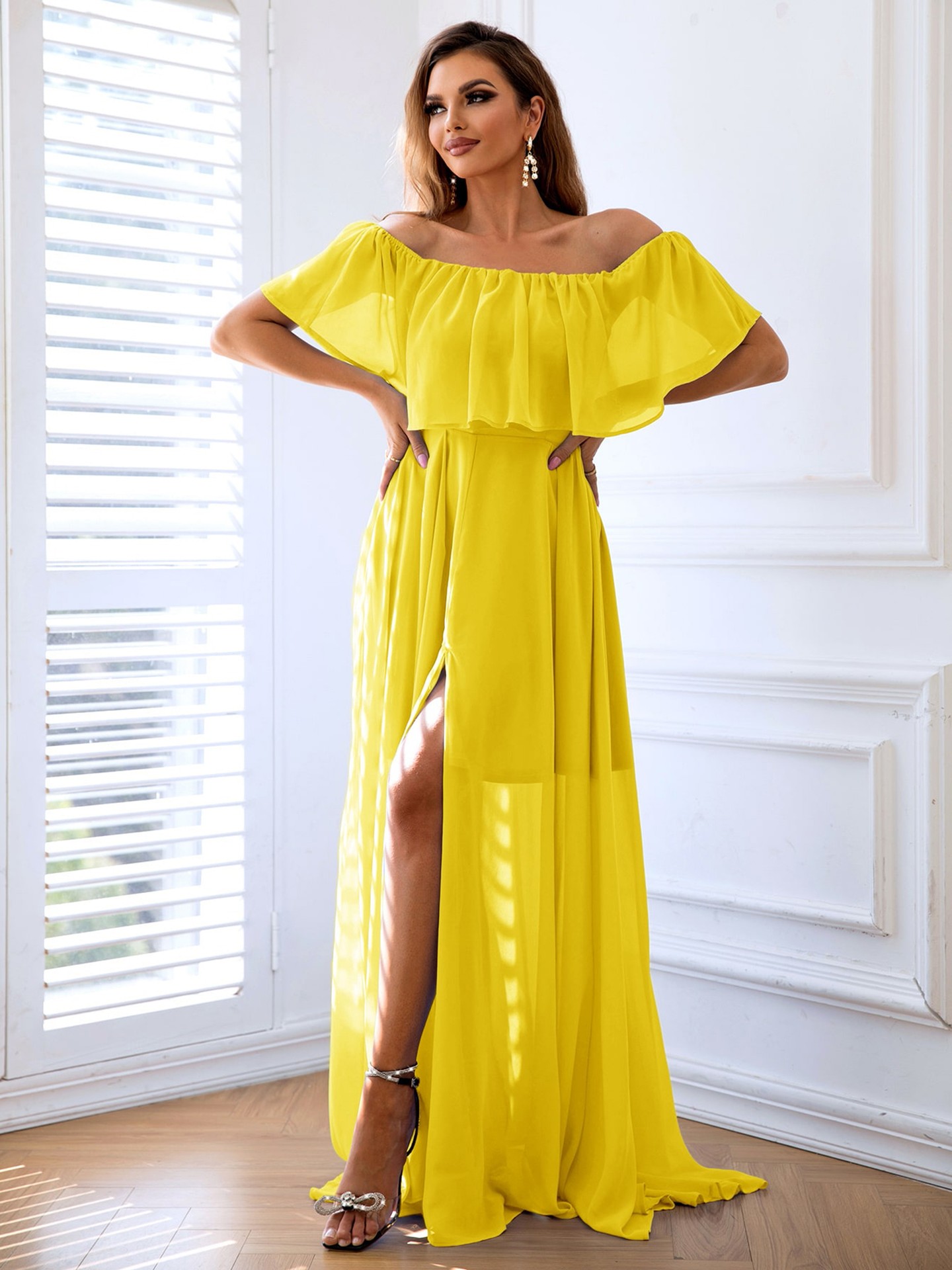 Slit A-Line Dress