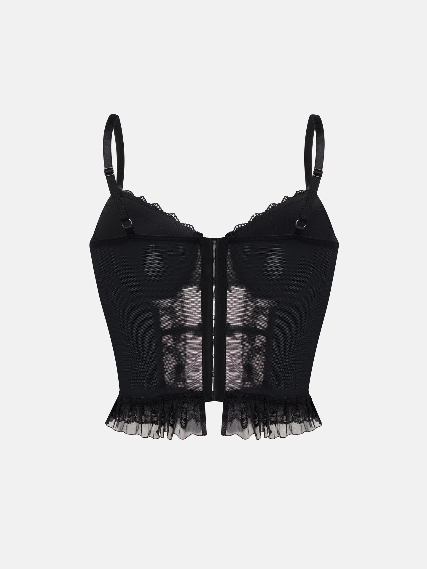 Dolce & Gabbana Black Lace Sheer Lingerie / Cami Top