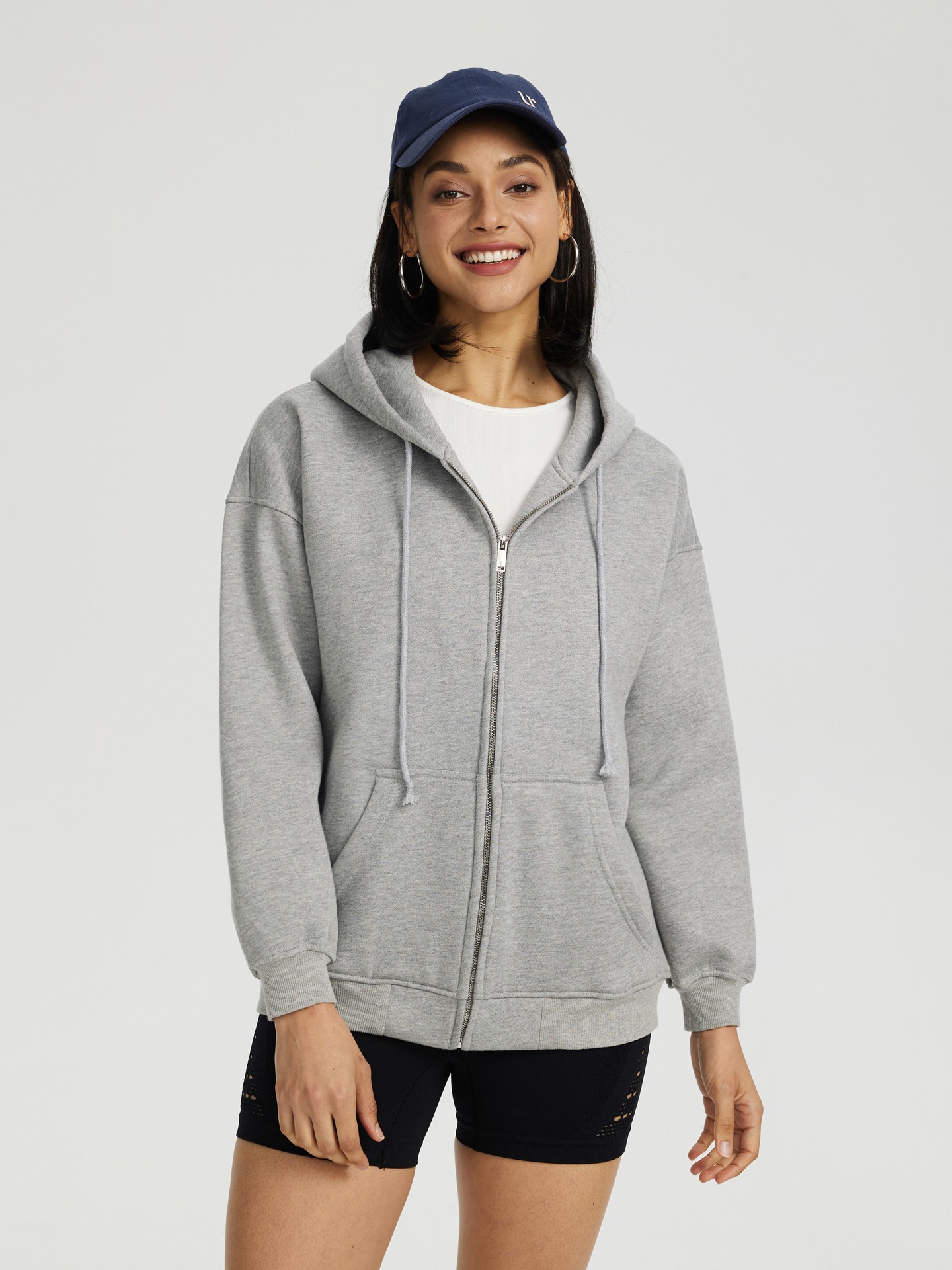 Oversized zip cheap up sweatshirt