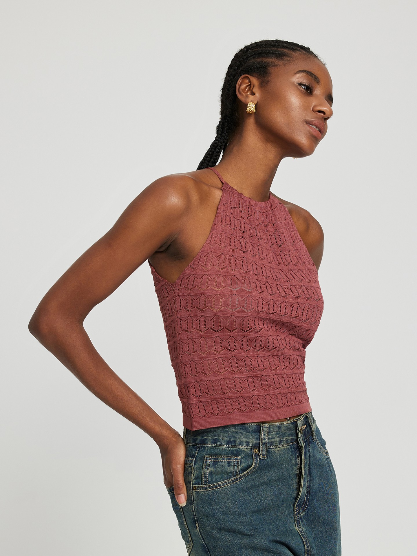 Hollister halter neck sale top