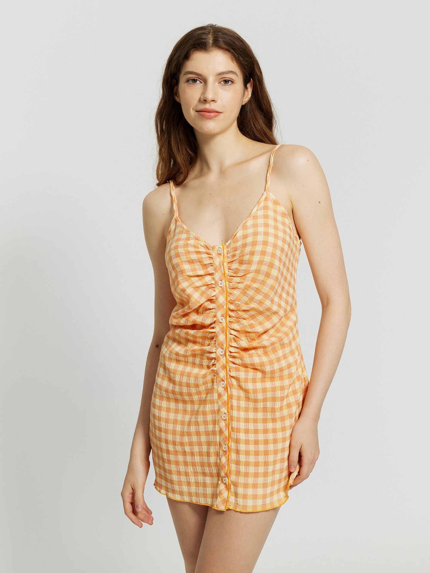 Gathered A-Line Dress