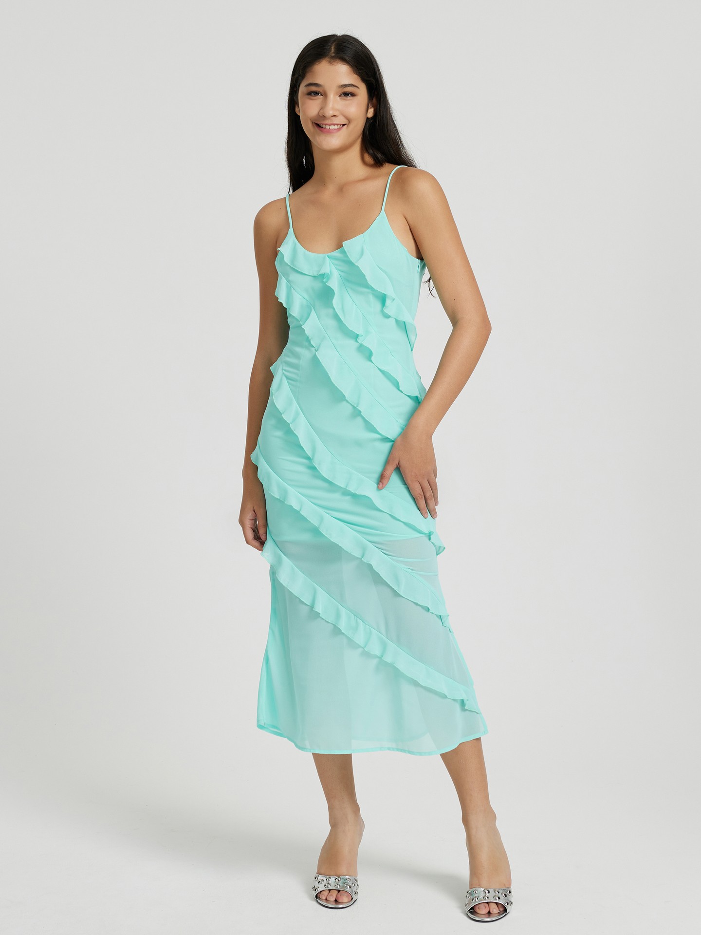 Ruffle Cocktail Dress