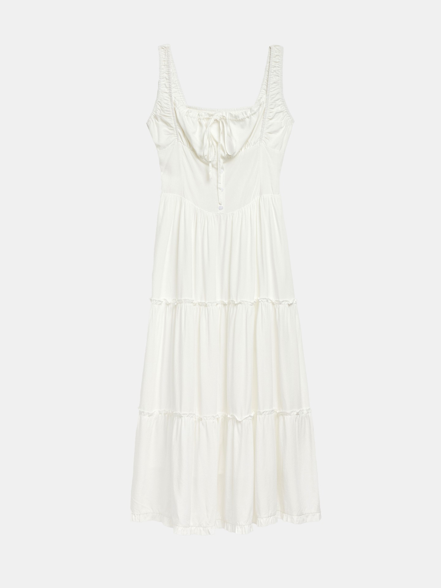 Buttoned A-Line Dress