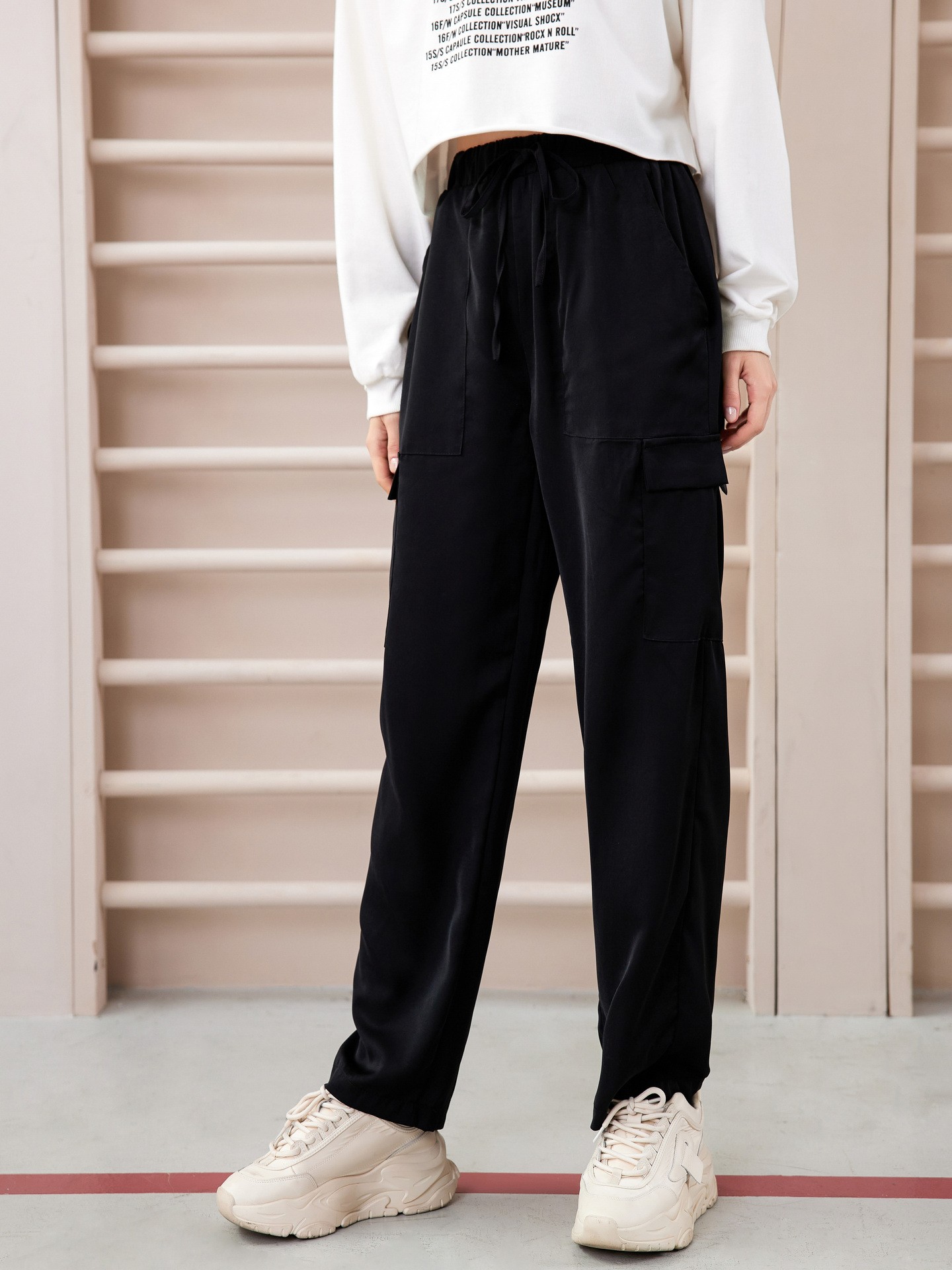 Pocket Wide Leg Pants丨Urbanic