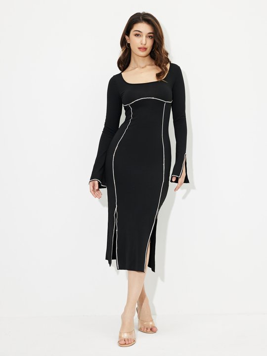 URBANIC Silver-Toned Bodycon Dress Price in India, Full Specifications &  Offers