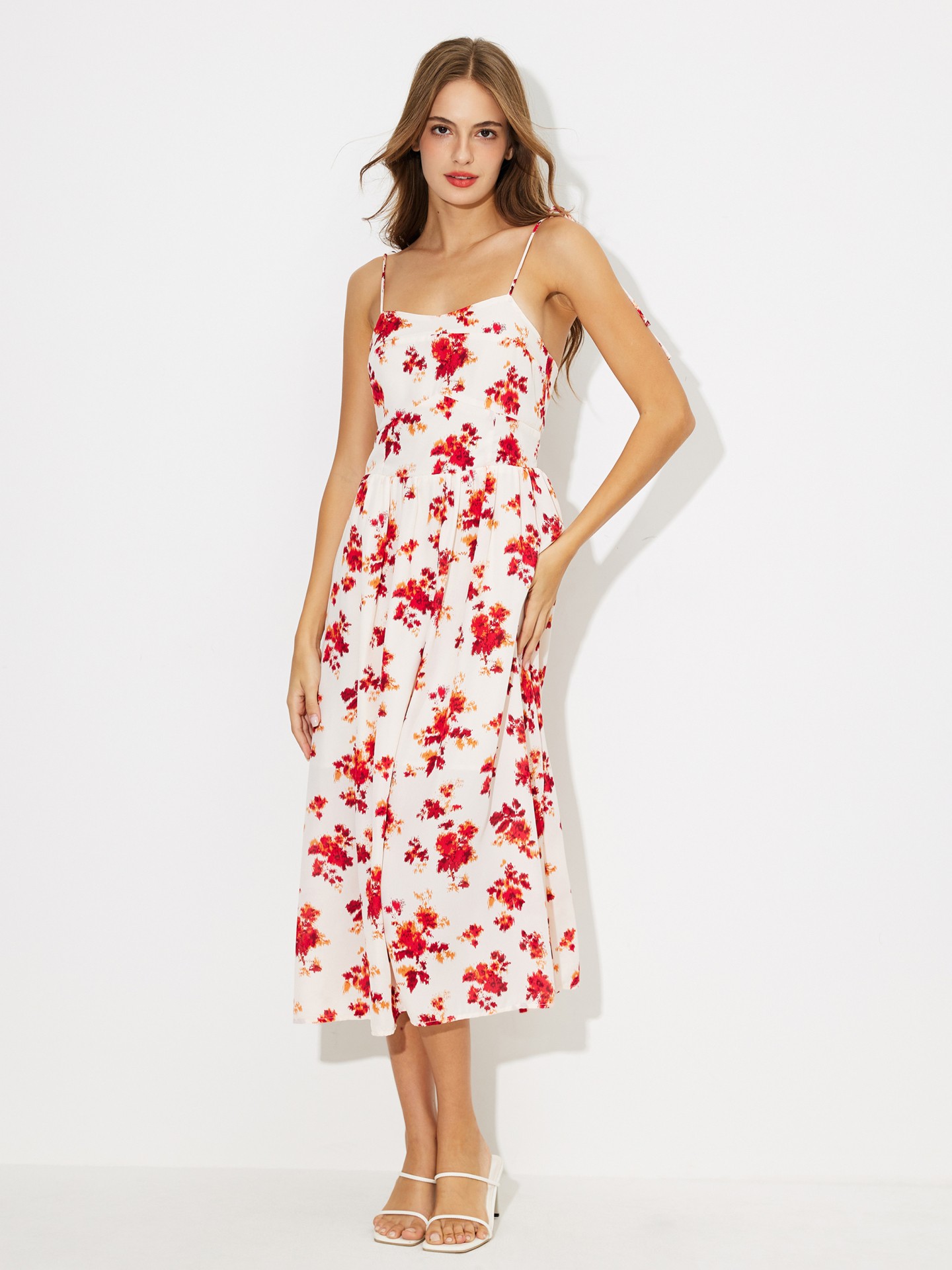Floral Printed A-Line Dress
