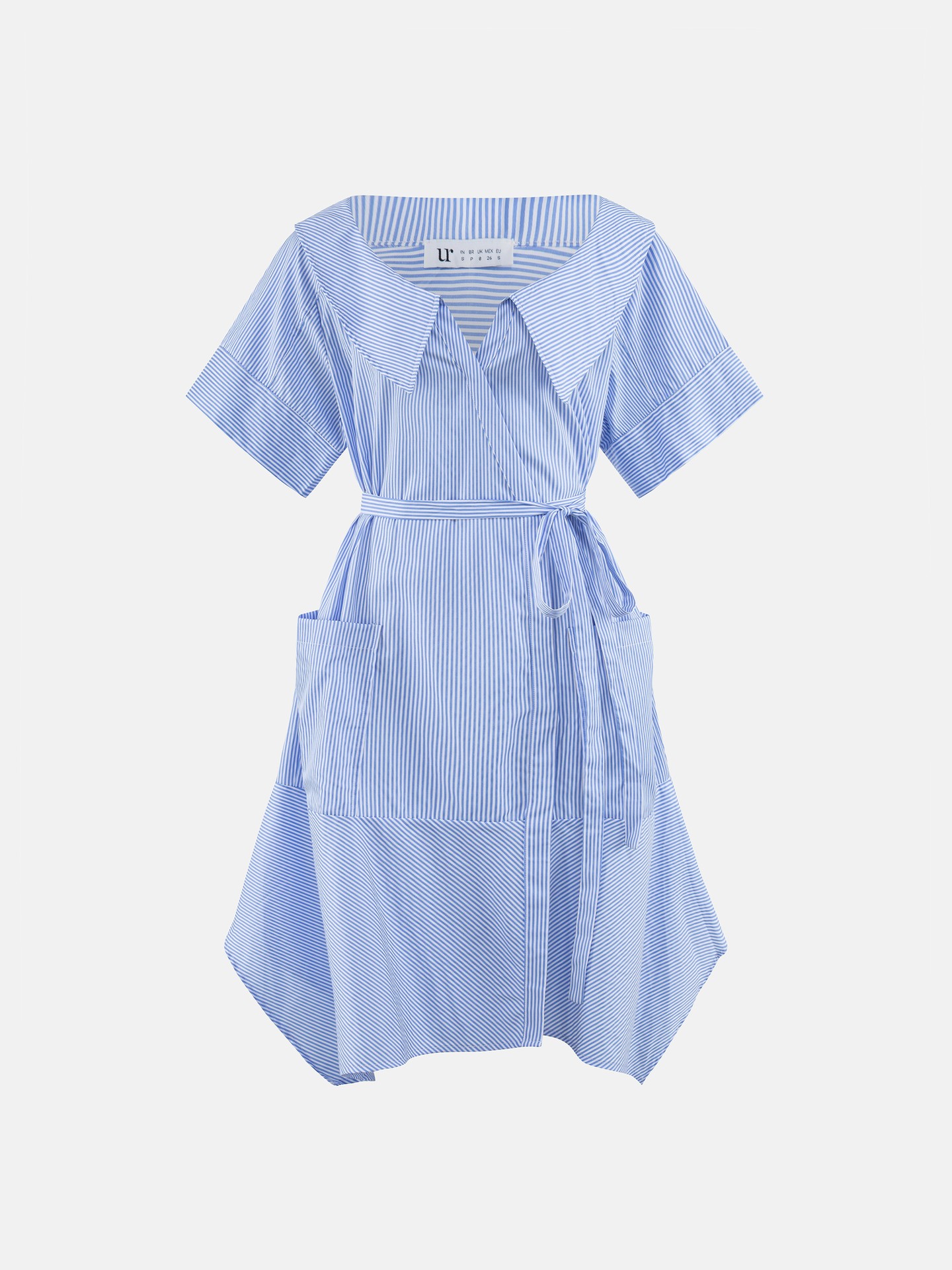 Belted Wrap Shirt Dress
