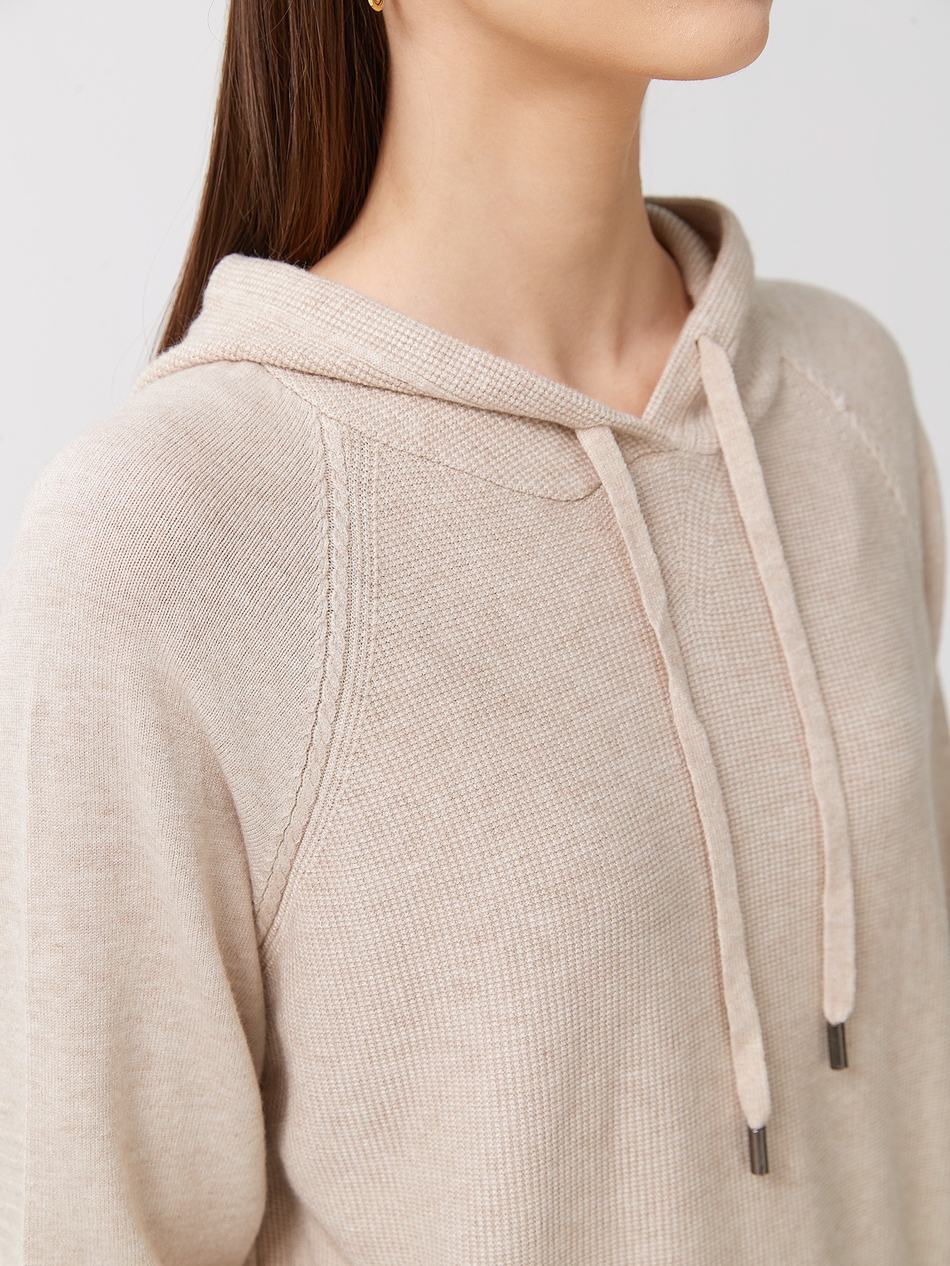 Drawstring discount pullover sweater