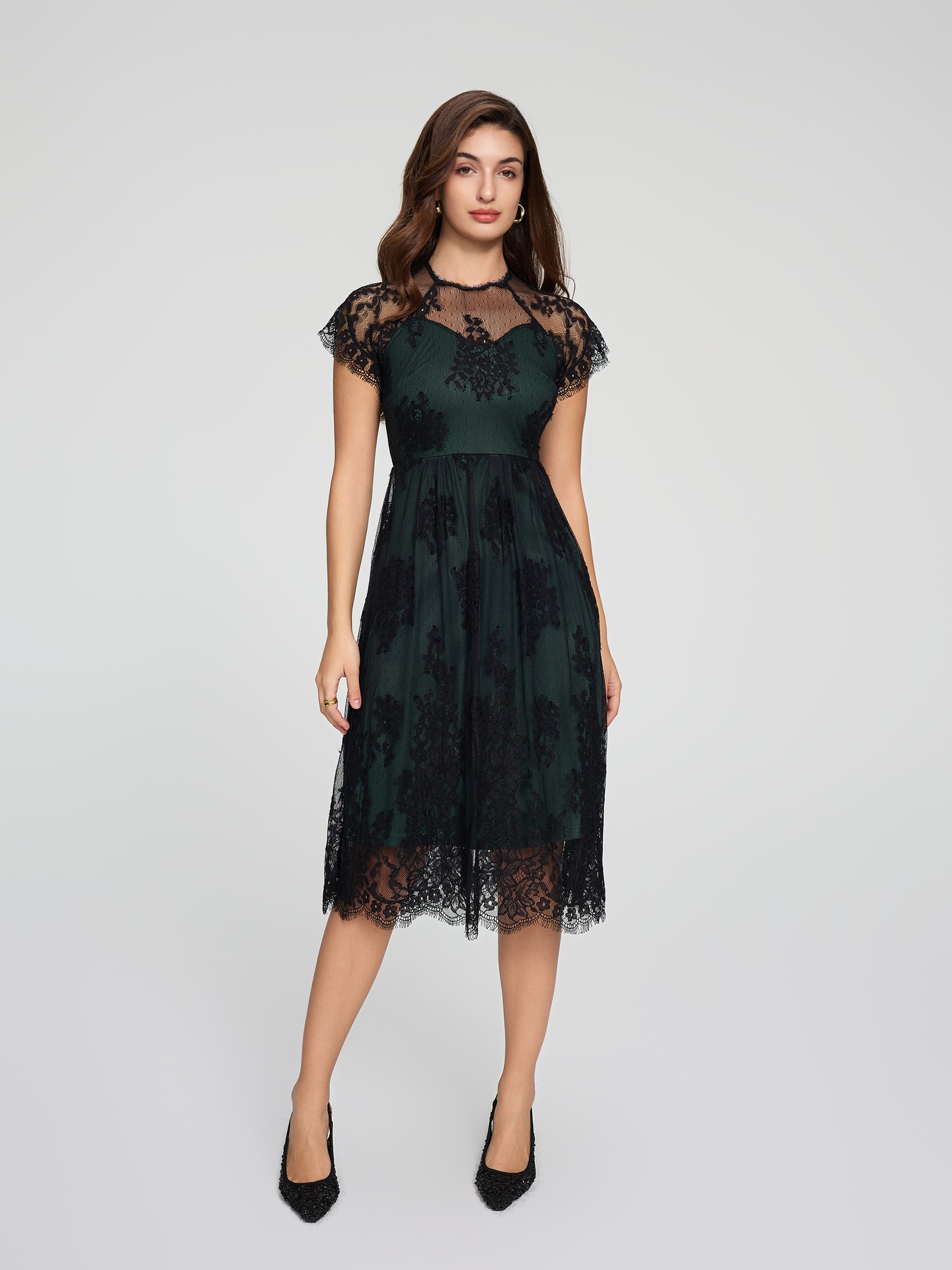 Draped A-Line Dress