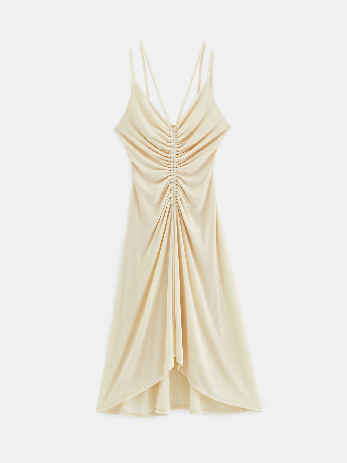 Gathered A-Line Dress