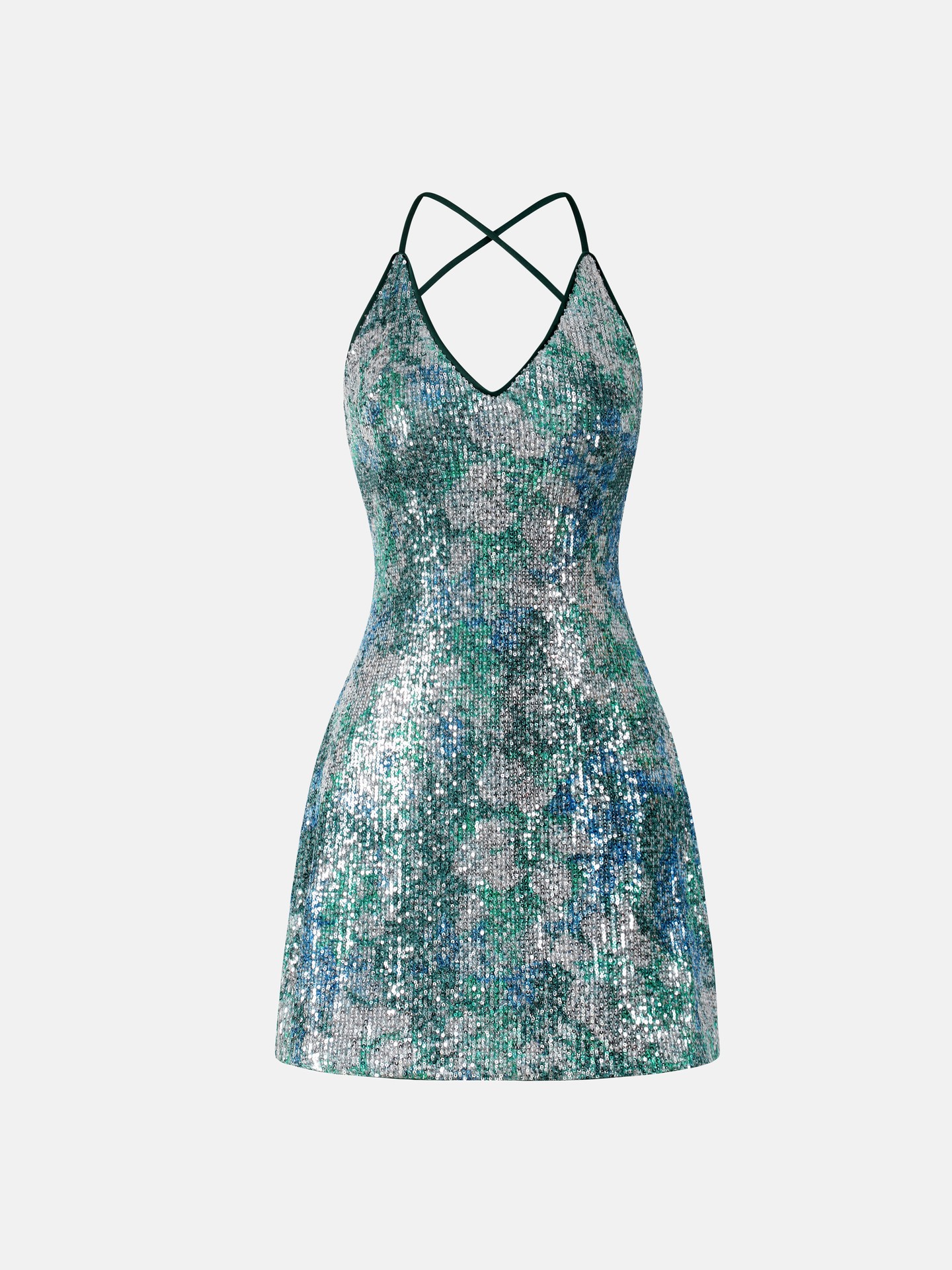 Sequinned Slip Dress