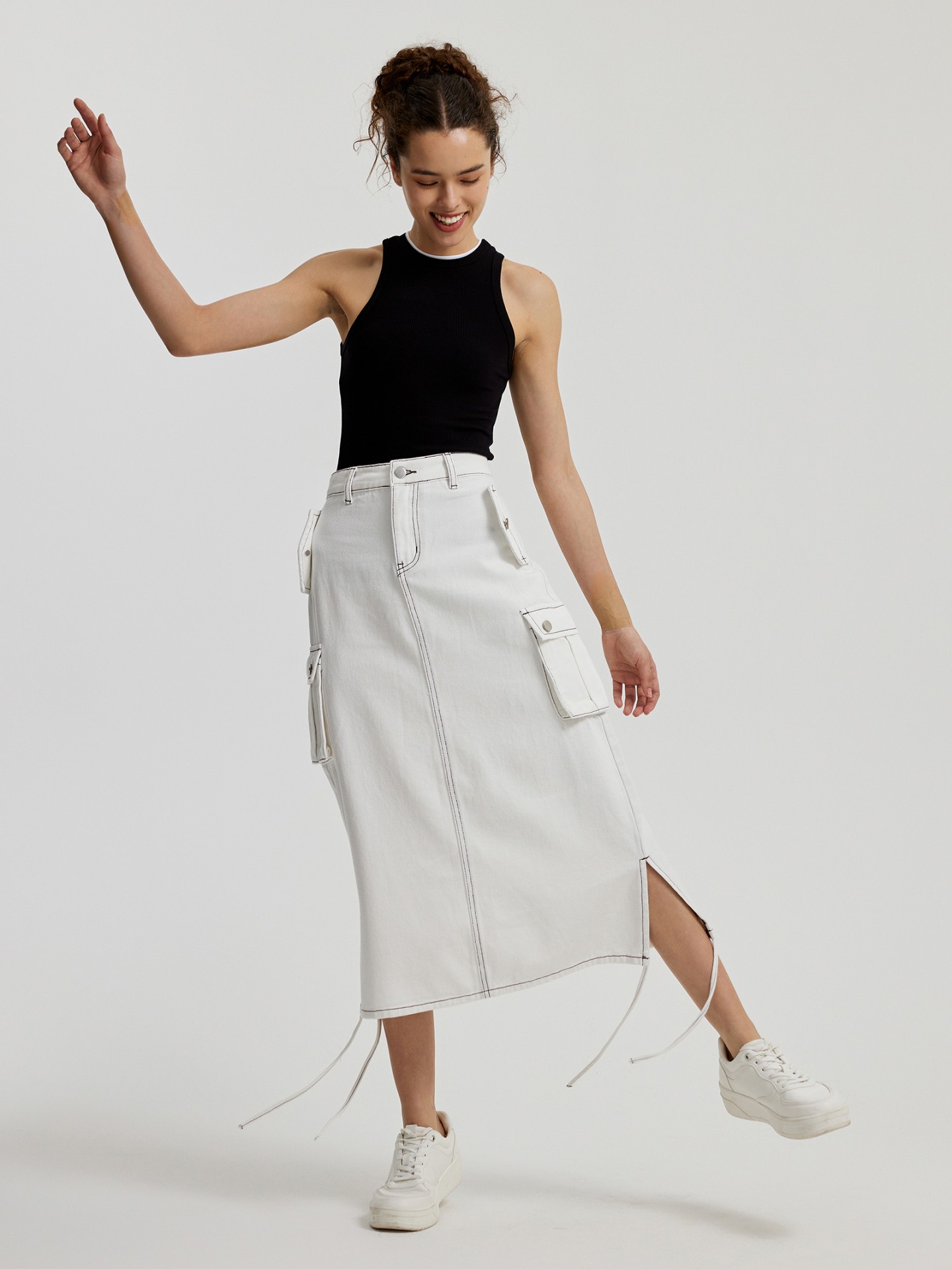 Topshop cargo denim outlet skirt