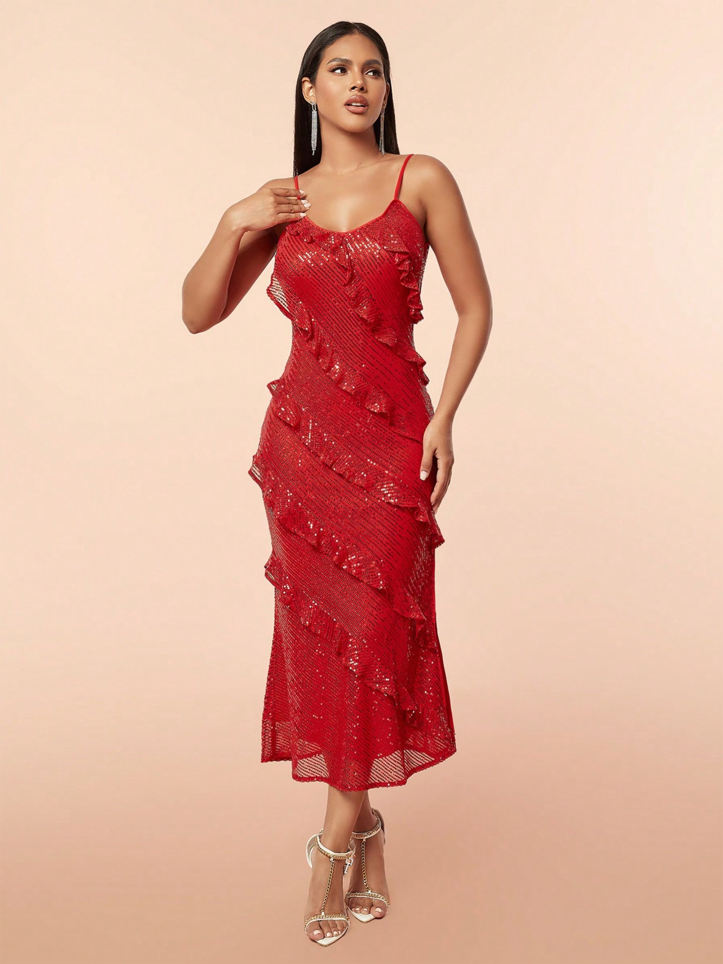Ruffle Bodycon Dress
