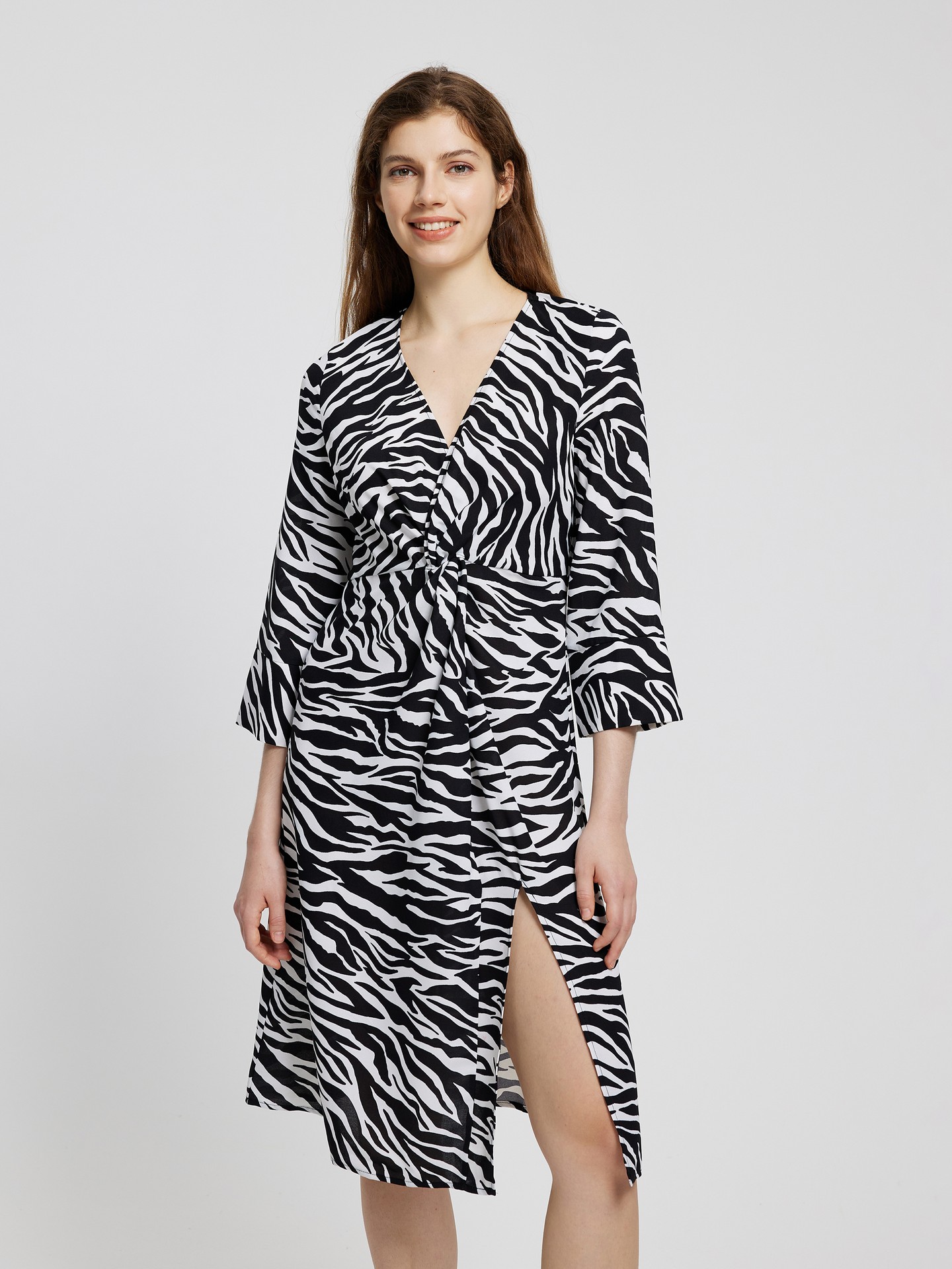 Knotted A-Line Dress