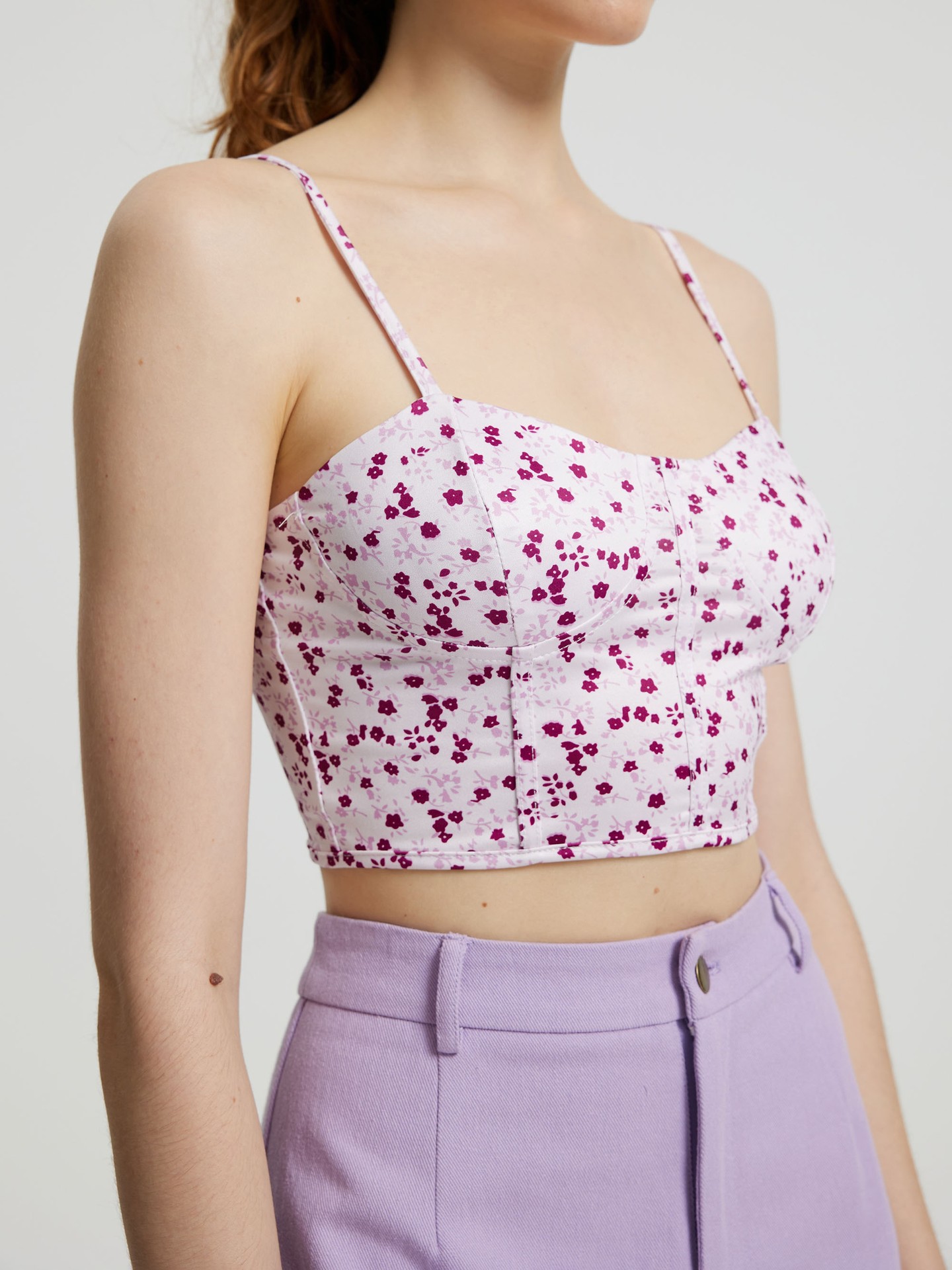 Cropped Lace Cami Top丨Urbanic