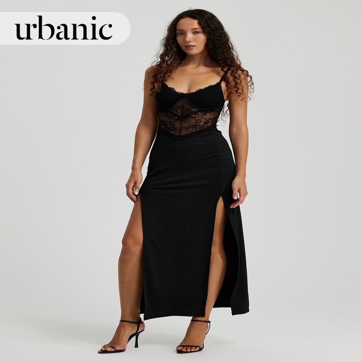 Long Corset Dress With Slits丨Urbanic Most Favourite