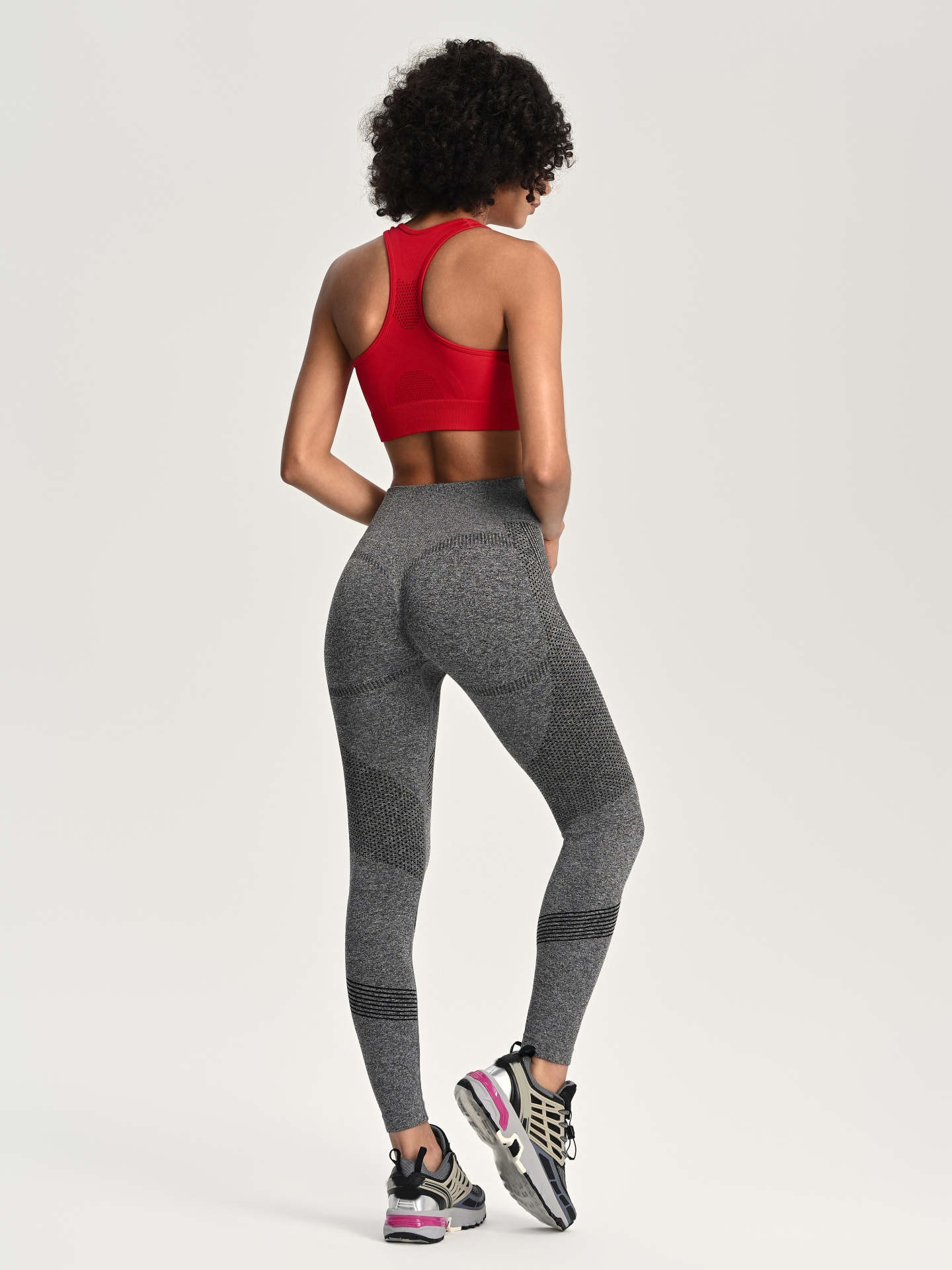 Impulse Seamless Leggings, Slate Grey