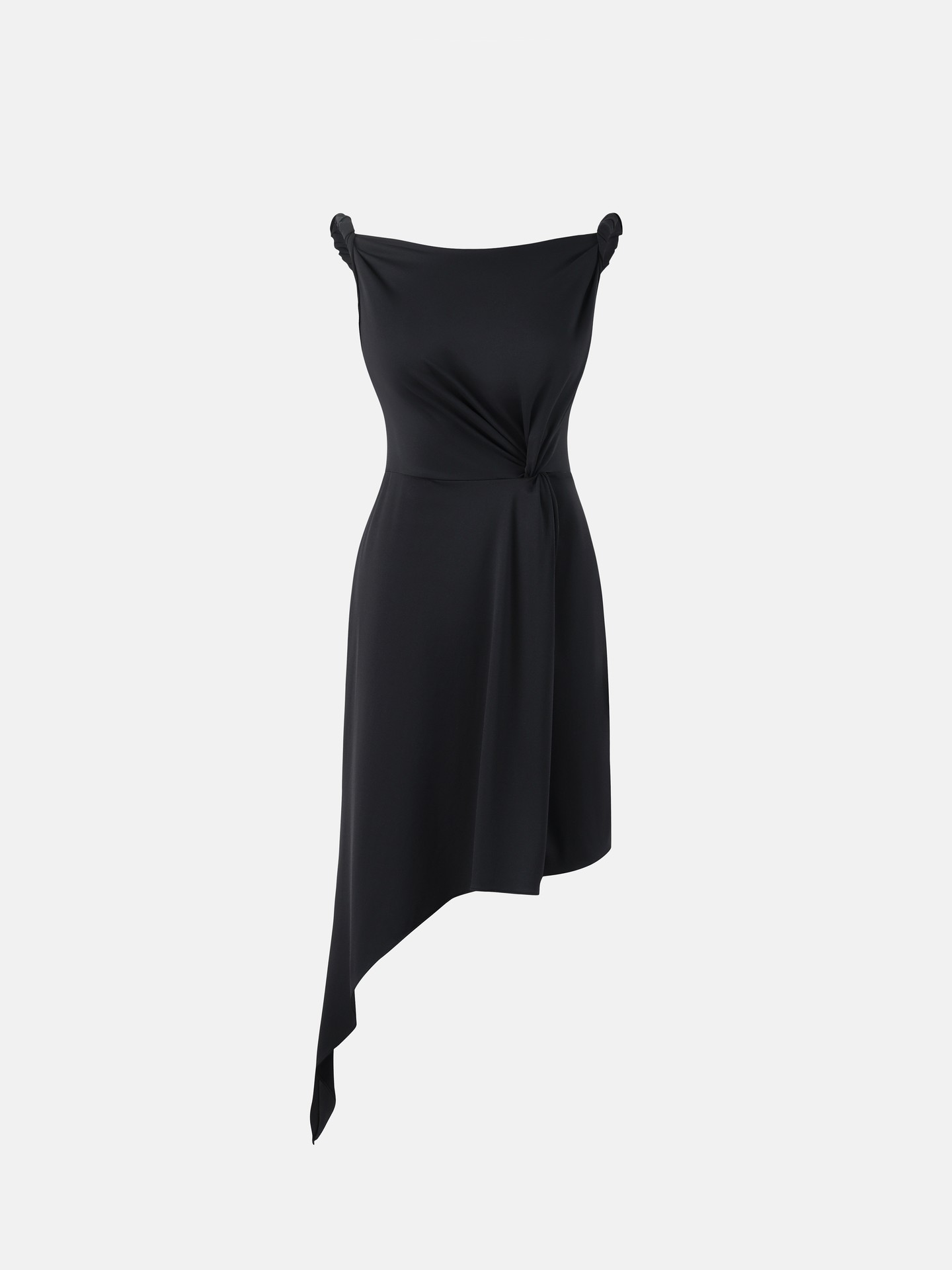 Knotted A-line Dress