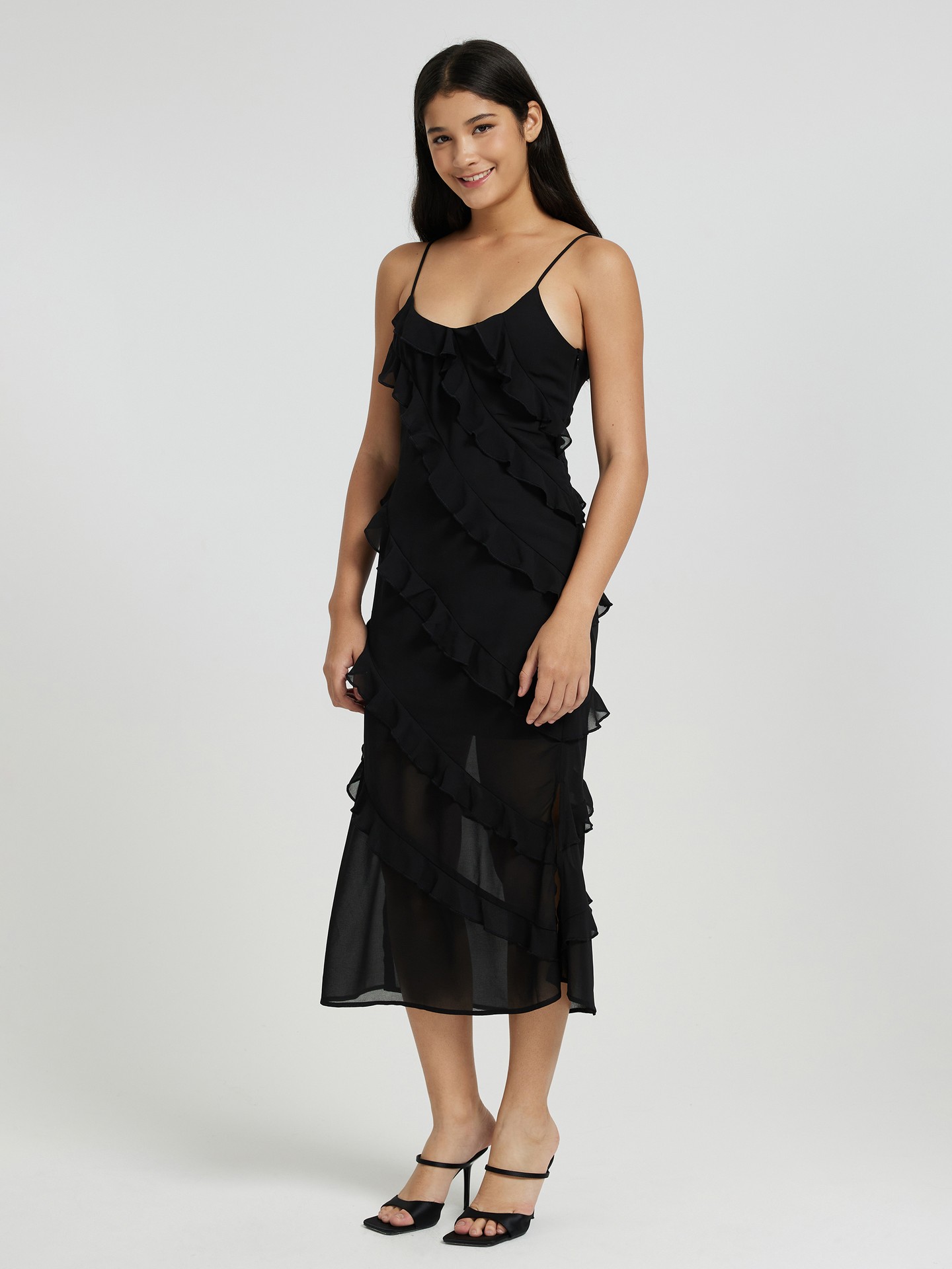 Ruffle Cocktail Dress
