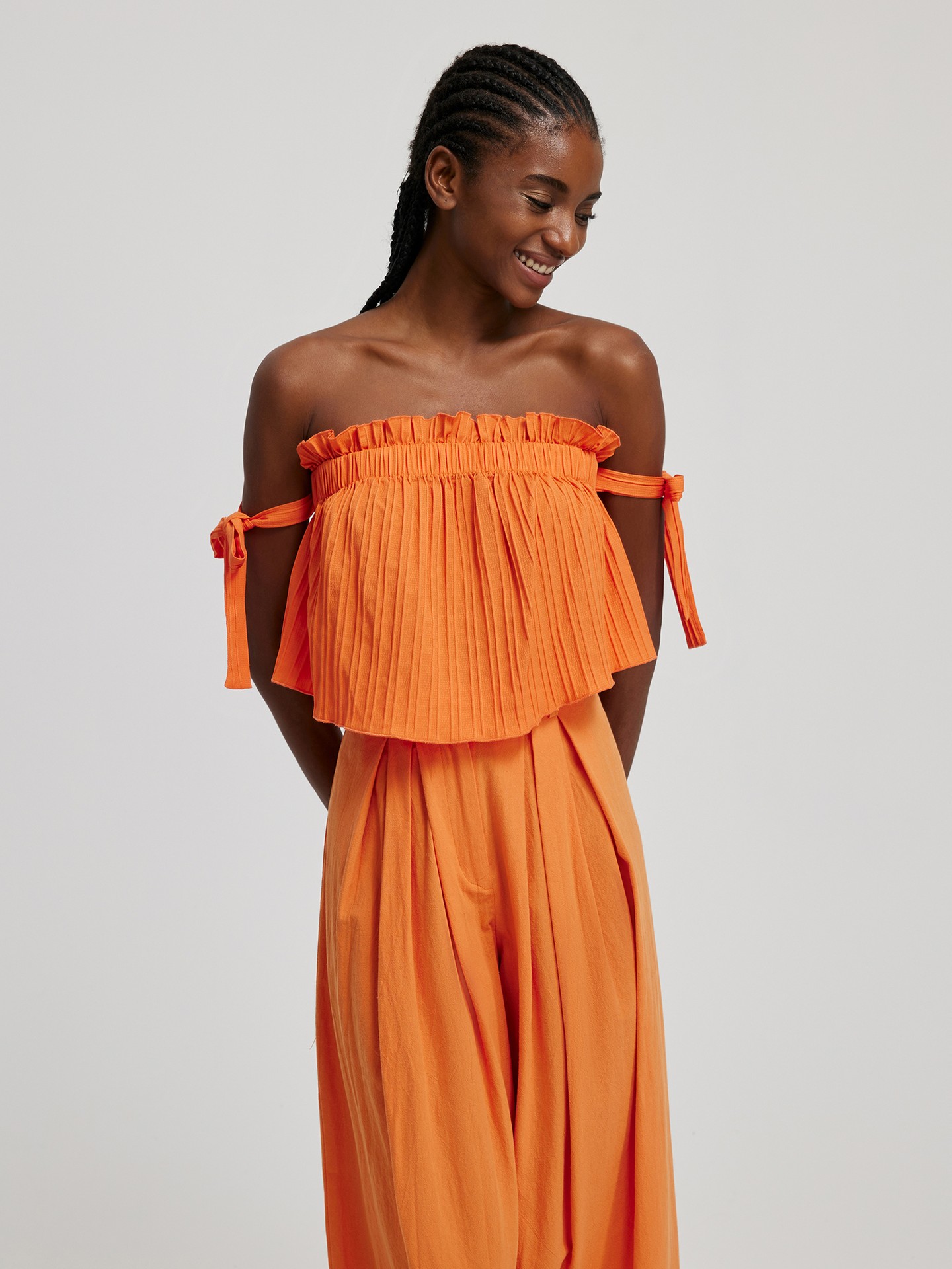 Orange tube cheap top dress