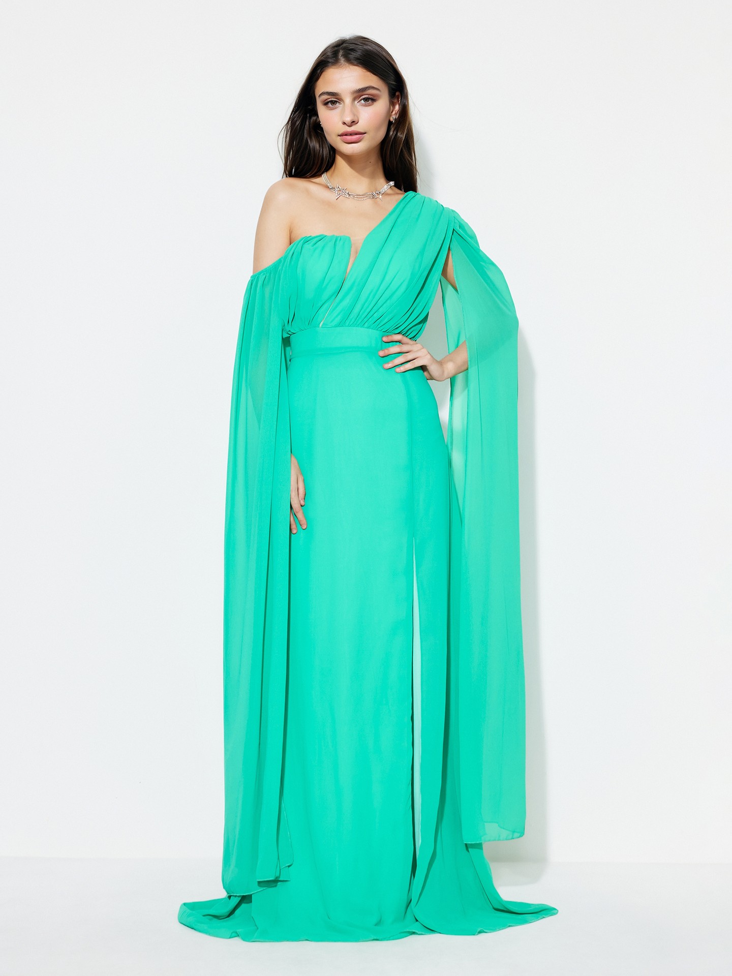 Maxi Slit Cocktail Dress