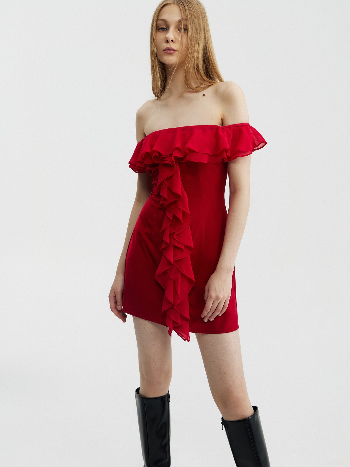 Ruffle Bodycon Dress